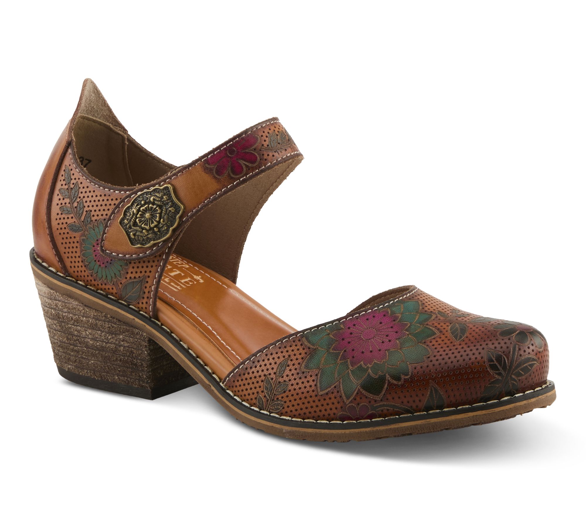 L'Artiste by Spring Step Leather Mary Jane Shoes - Cabracho