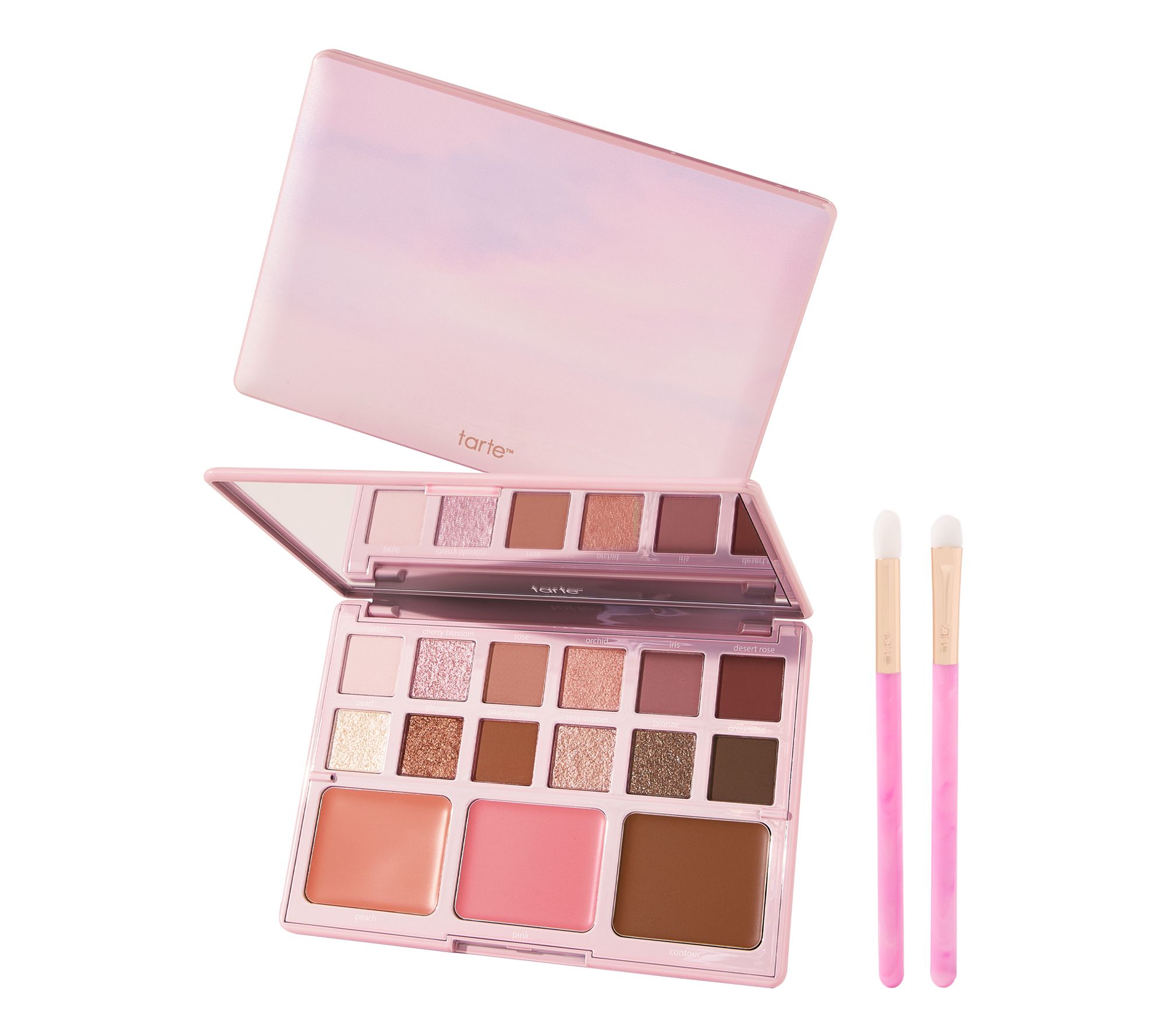tarte maracuja juicy eye & cheek palette w/ brushes