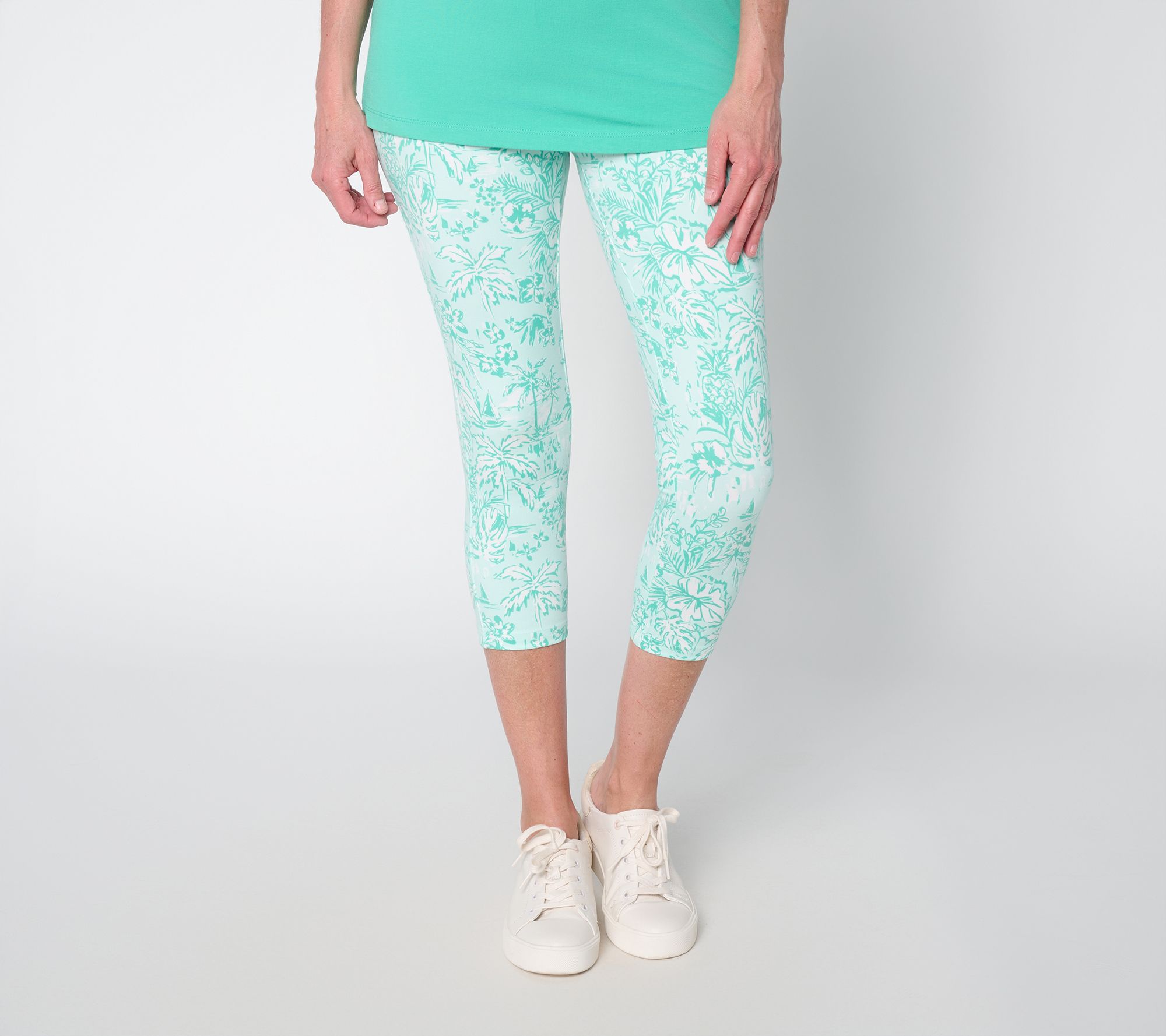 Belle Body by Kim Gravel Regular Athletic Jersey Capri Legging