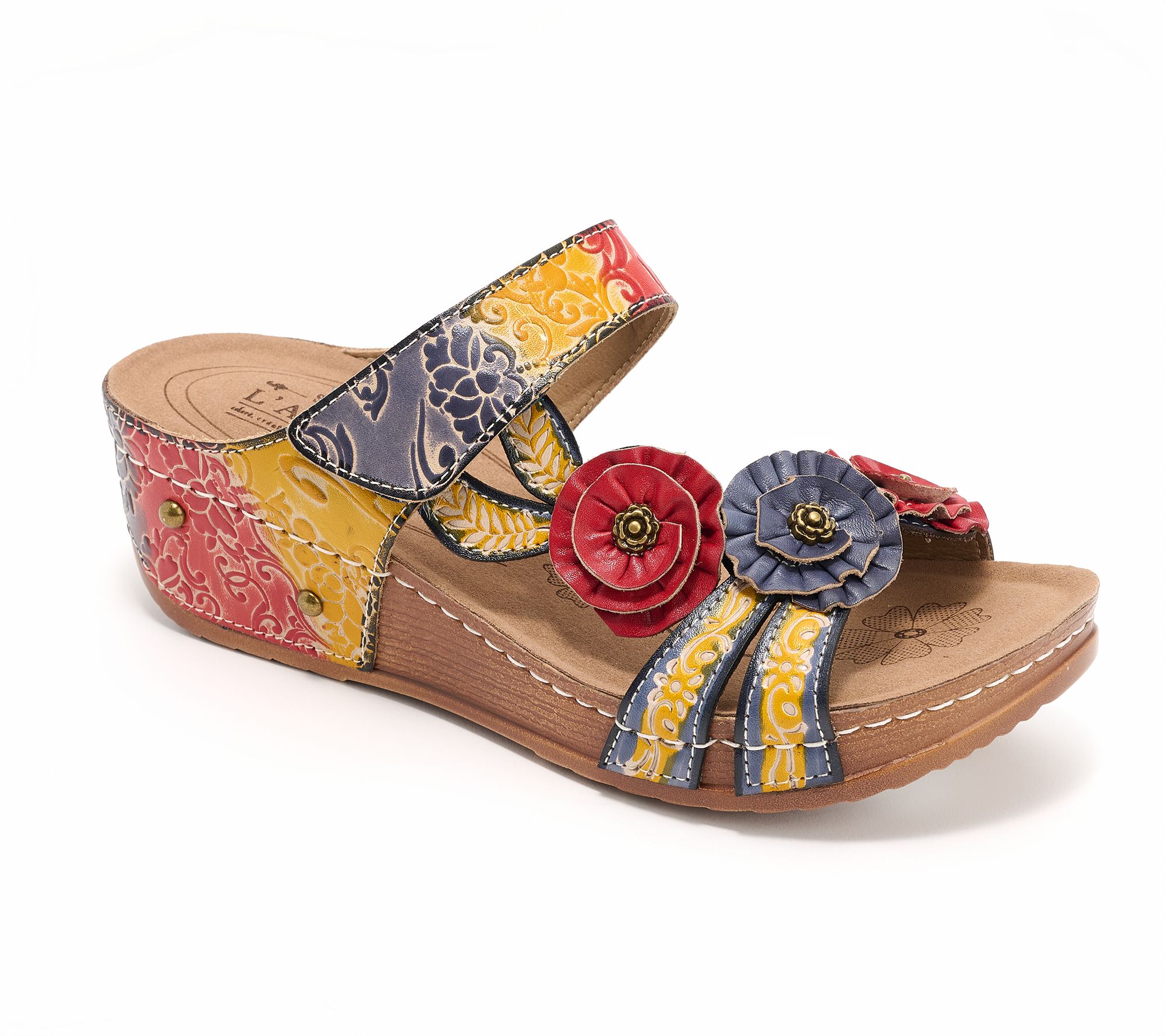 L'Artiste by Spring Step Leather Wedges - OhSoSweet