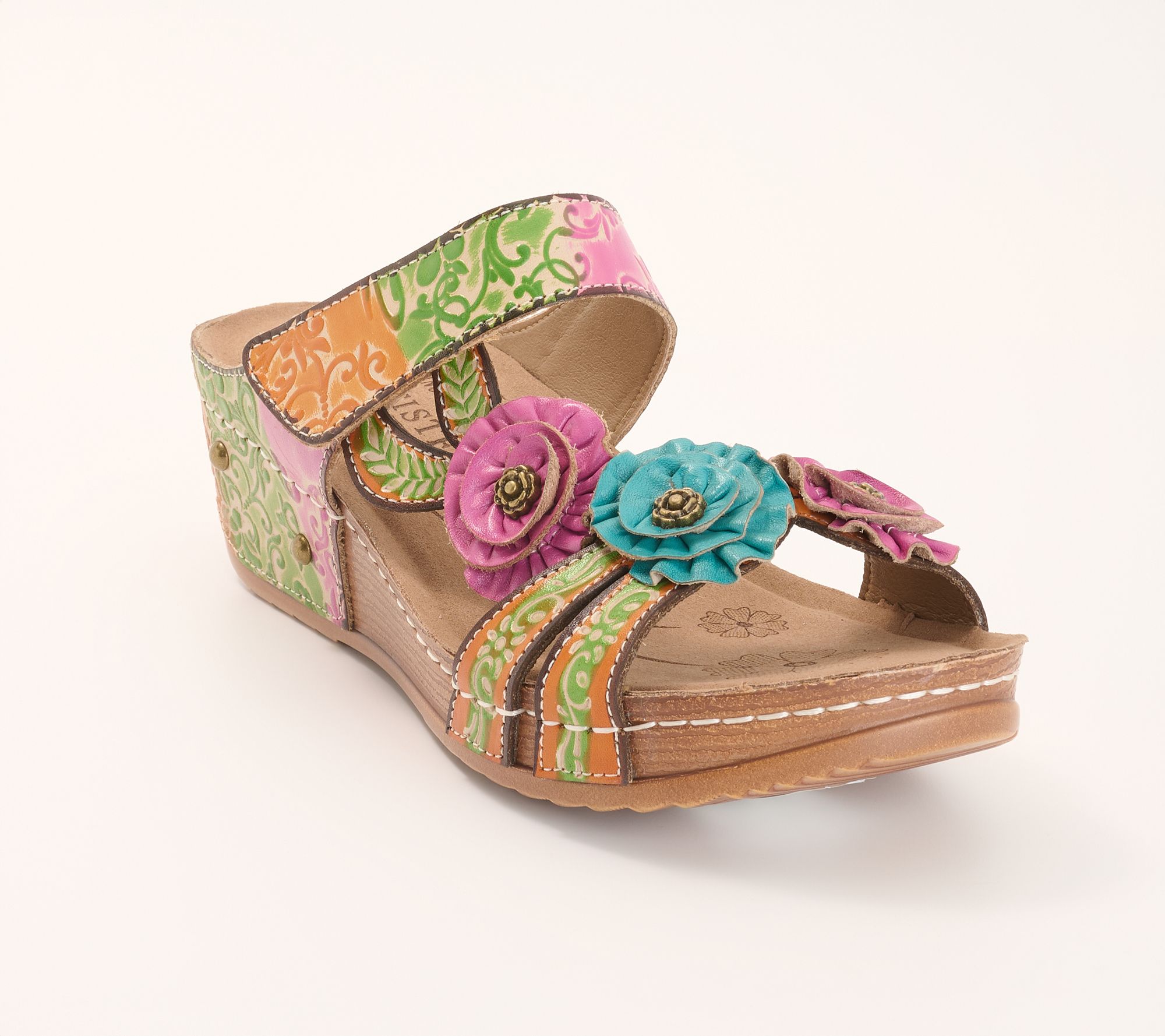 L'Artiste by Spring Step Leather Wedges - OhSoSweet