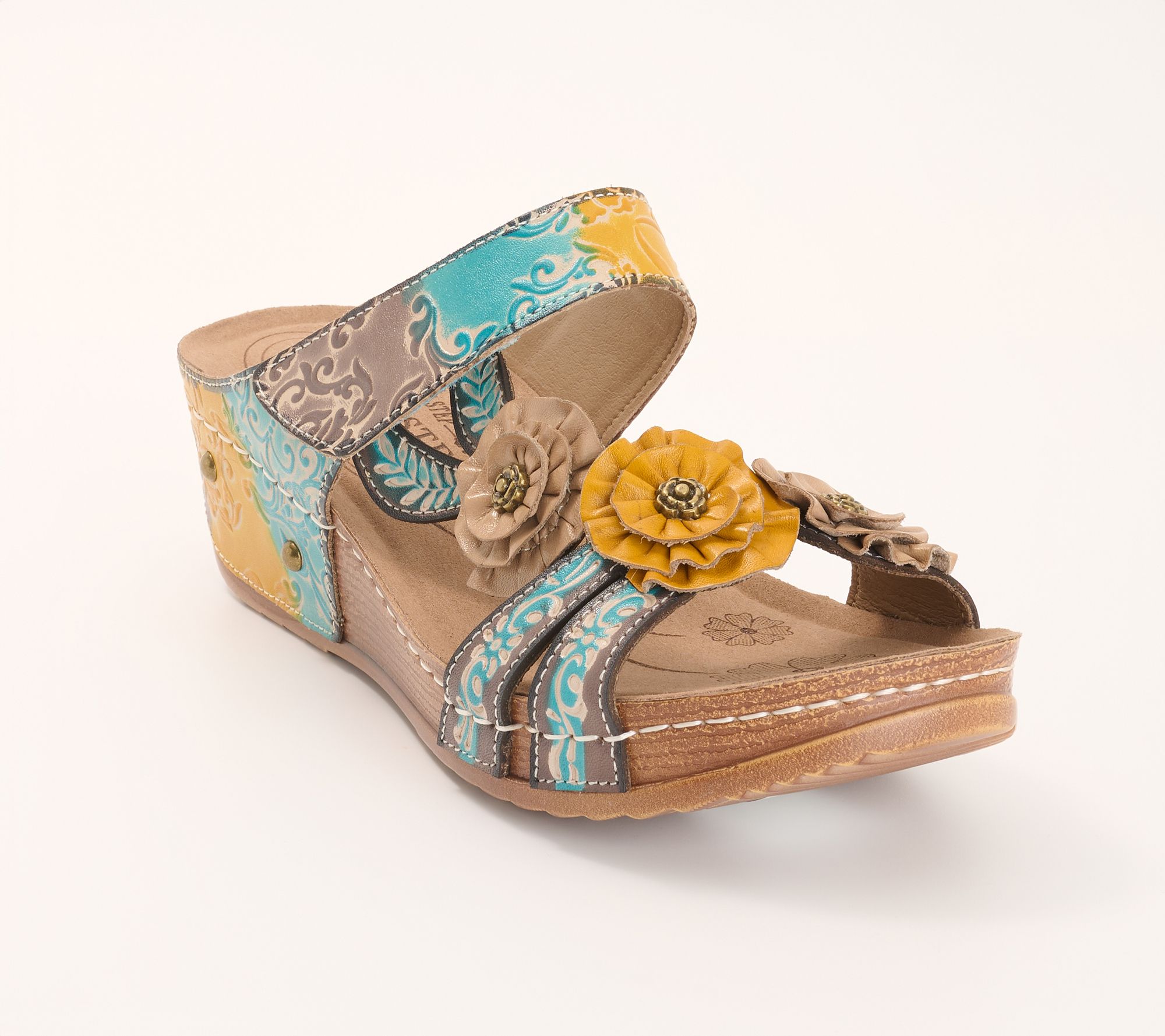 L'Artiste by Spring Step Leather Wedges - OhSoSweet