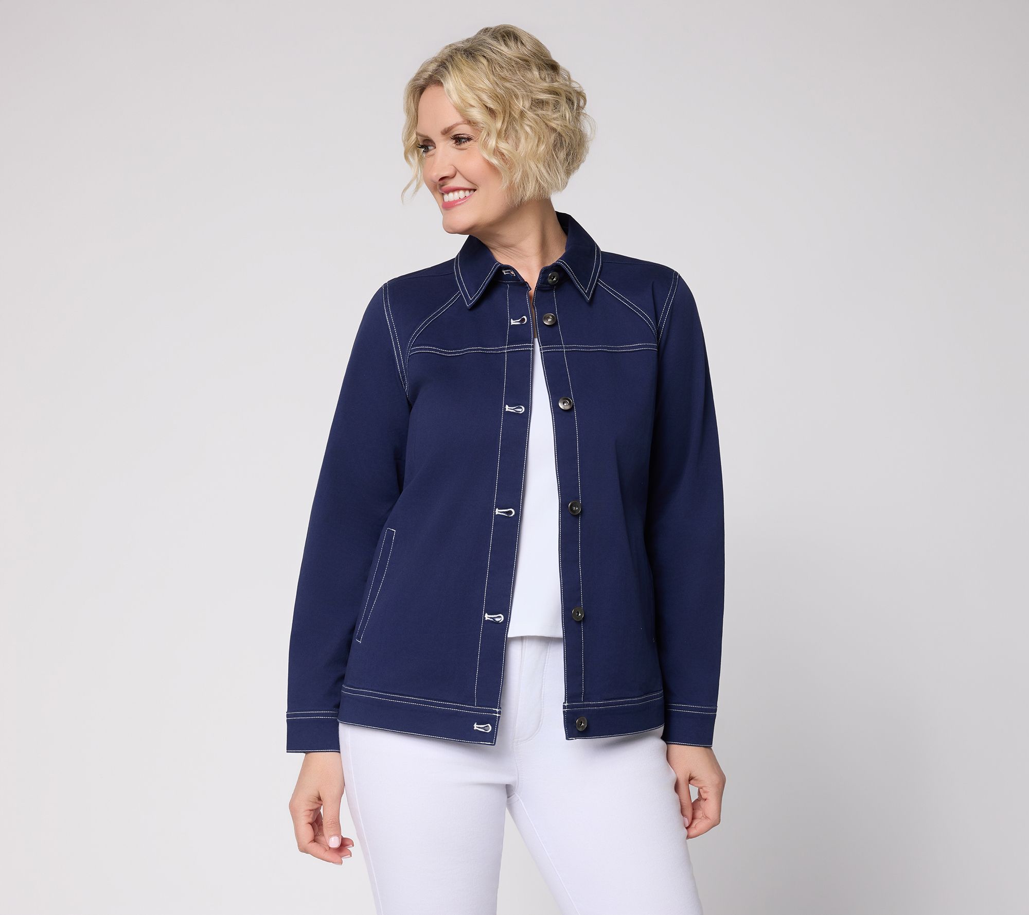 Denim & Co. Canyon Retreat Regular EasyWear Twill Jacket