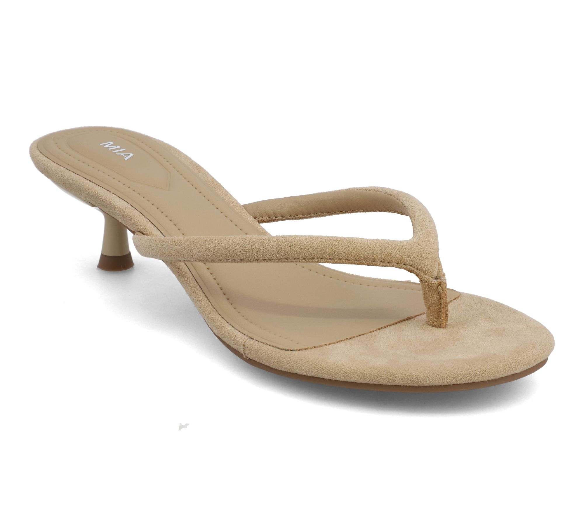 MIA Kitten Heel Thong Sandals - Farren