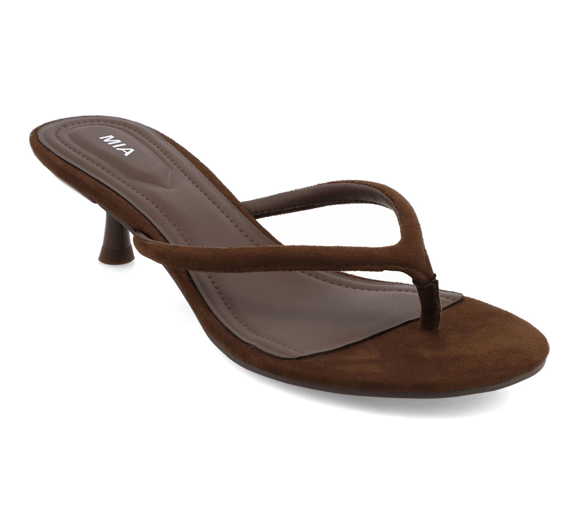 MIA Kitten Heel Thong Sandals - Farren