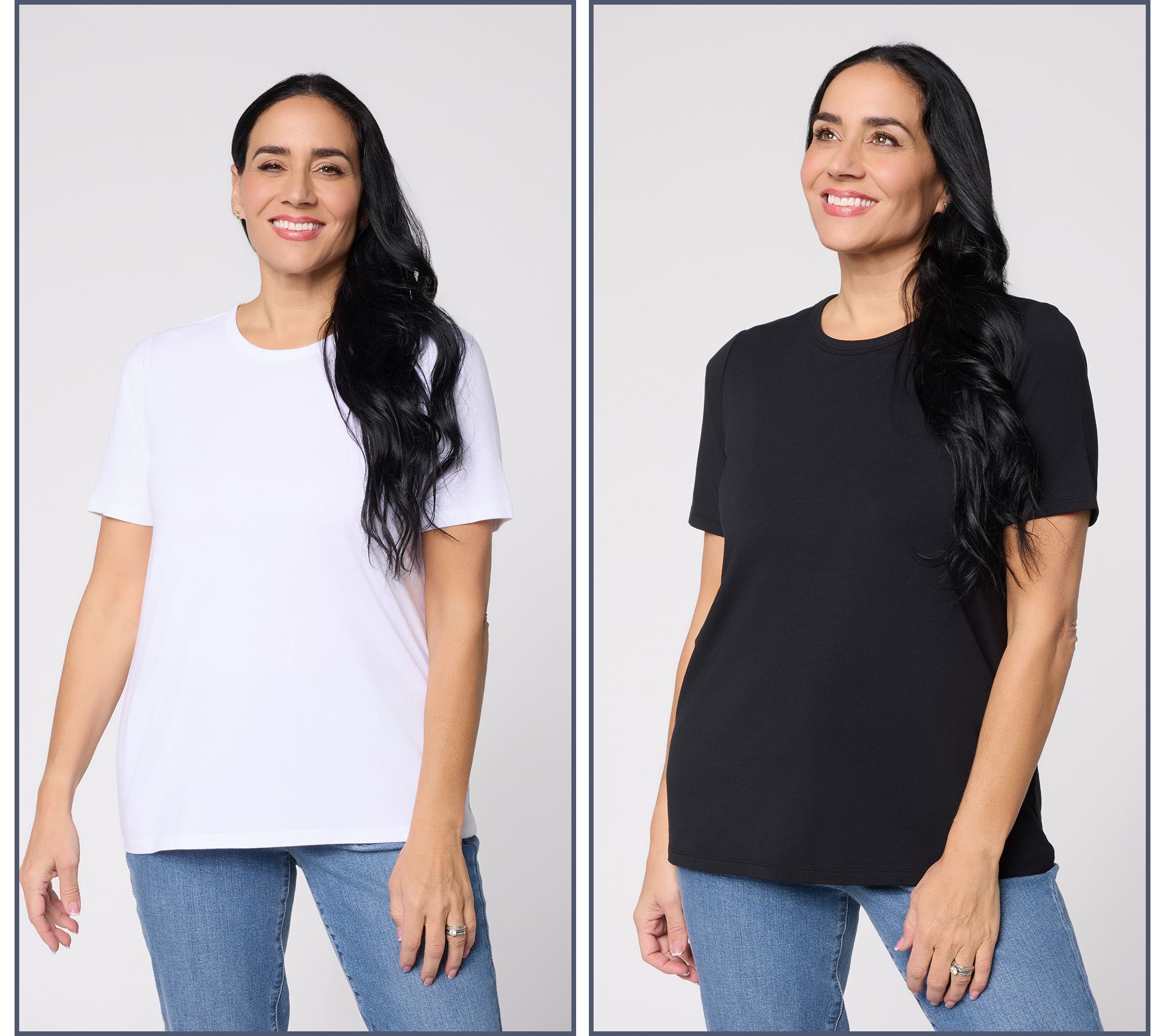 "As Is" AnyBody Cozy Knit Jersey Pack of 2 Tees