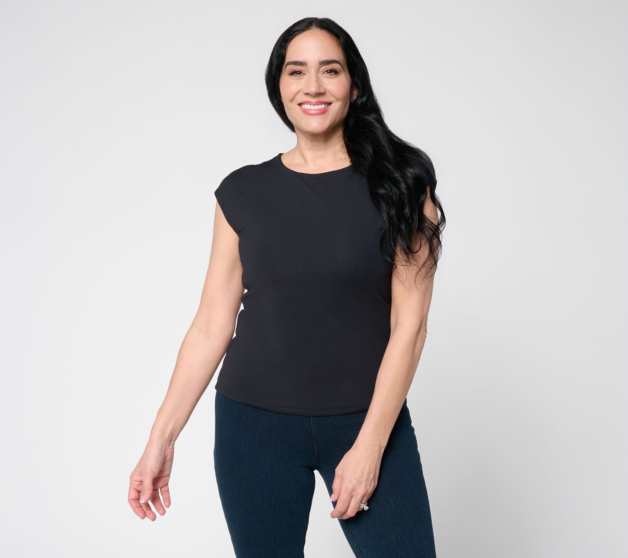 Lysse New York Lyssentials Cap Sleeve Scoop Neck Top