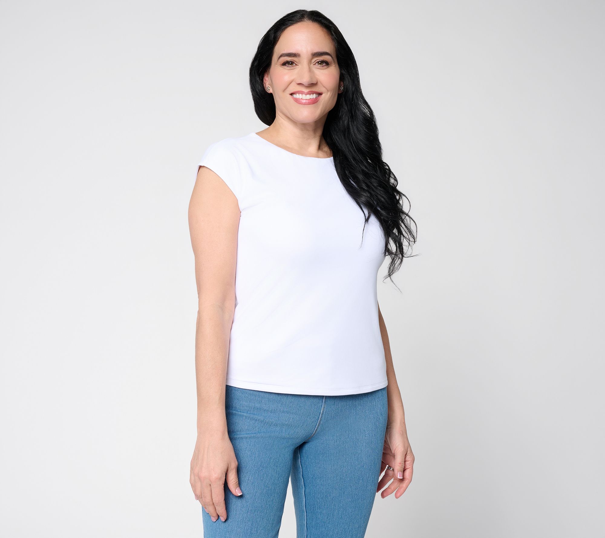 Lysse New York Lyssentials Cap Sleeve Scoop Neck Top