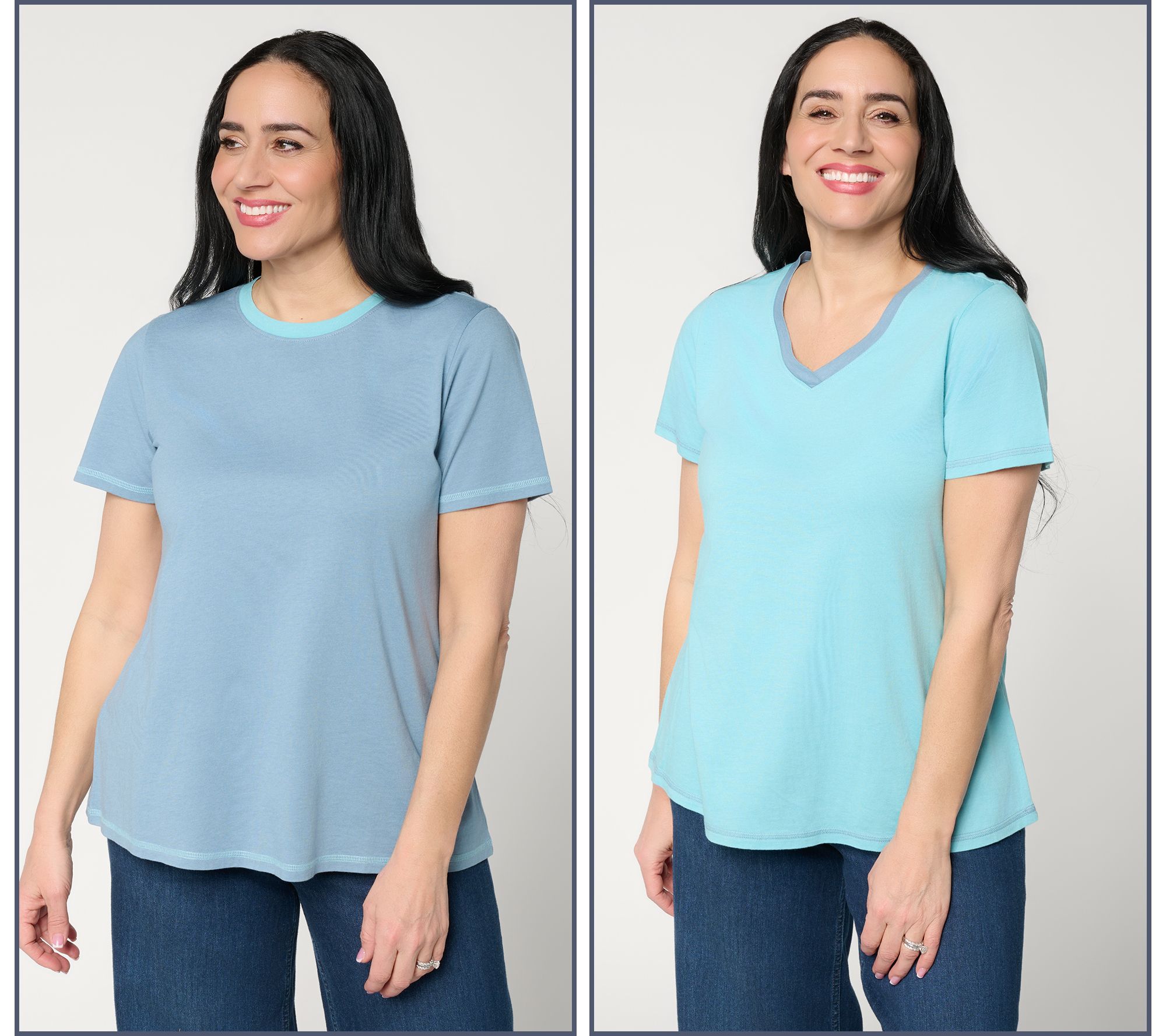 "As Is" LOGO Principles by Lori Goldstein 2-Pack Ringer Tees