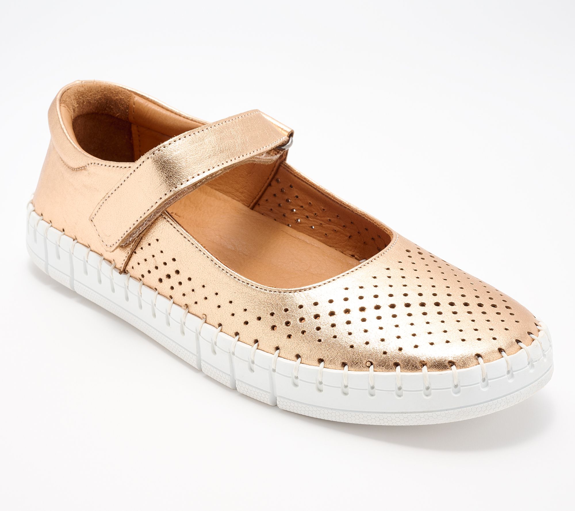 "As Is" Miz Mooz Leather Mary Jane Sneakers - Tessa