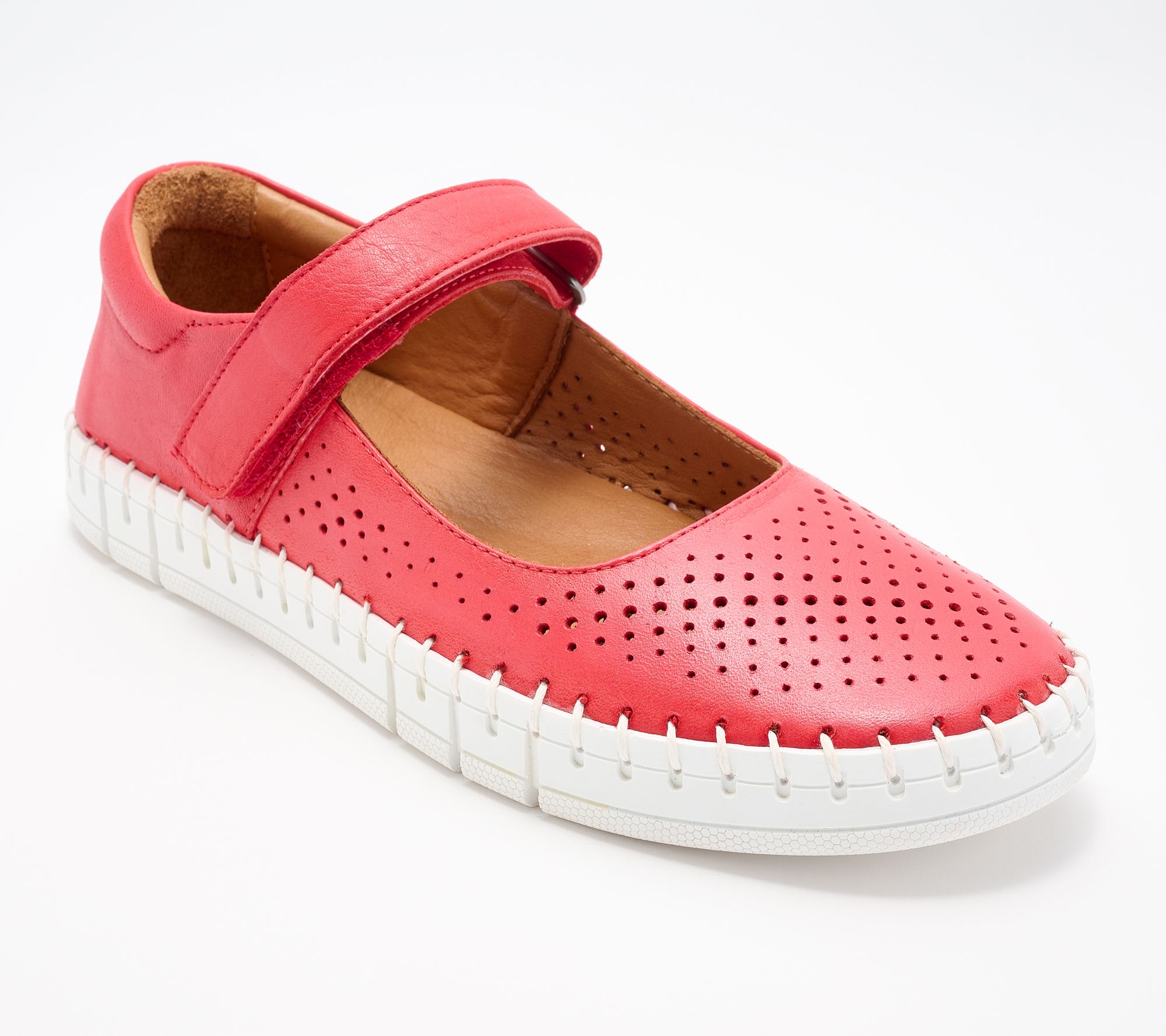 "As Is" Miz Mooz Leather Mary Jane Sneakers - Tessa