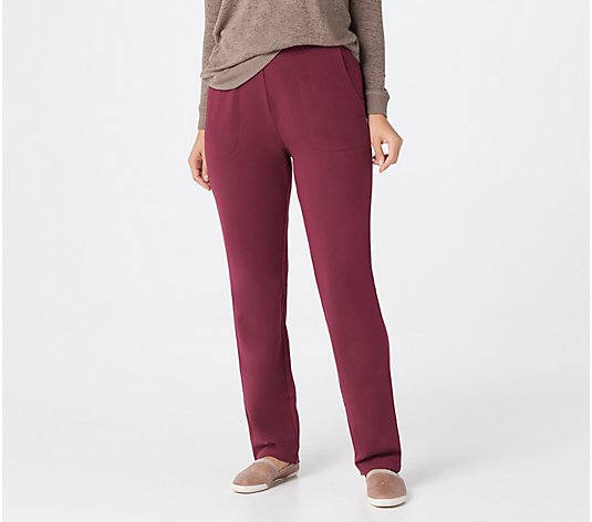 Denim & Co. Active Petite French Terry Pull-on Pants - QVC.com