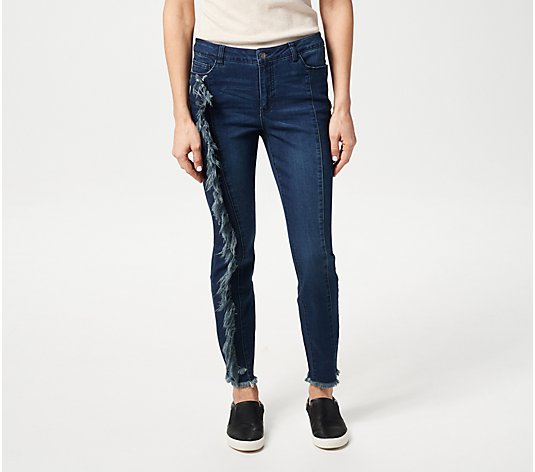 Women with Control My Wonder Denim Jeans with Fray Detail