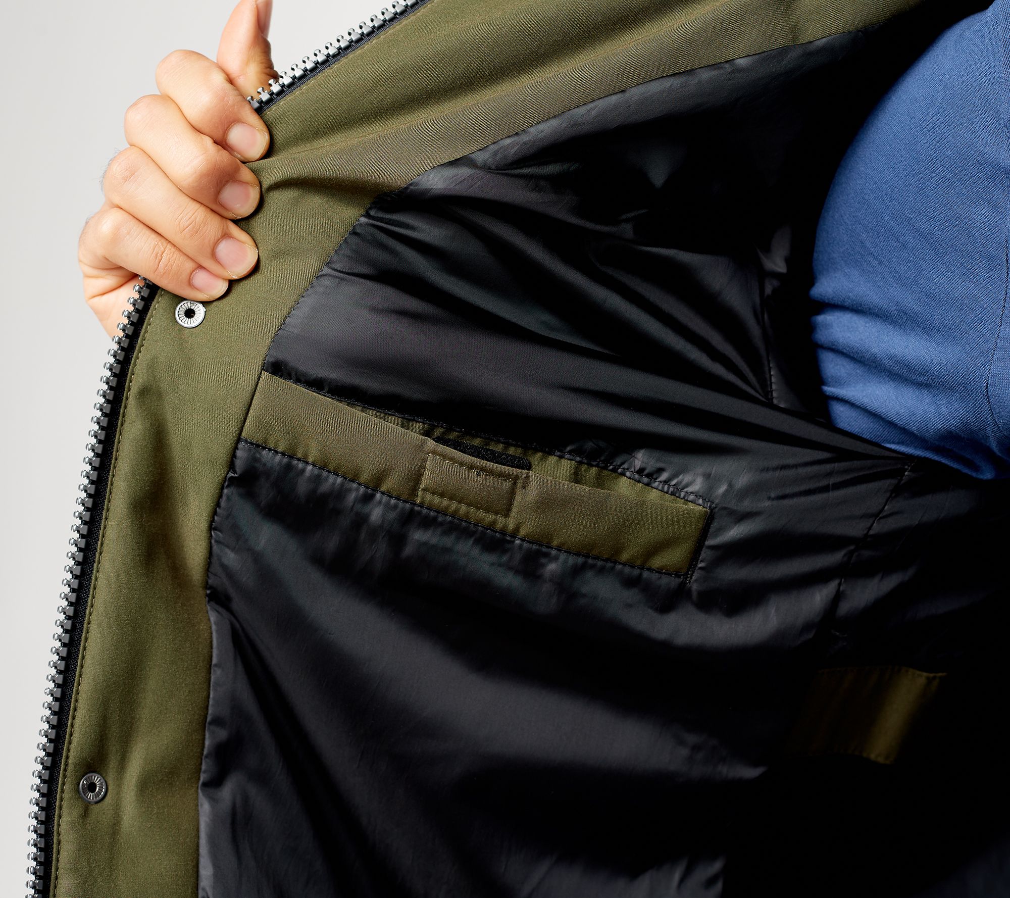 "As Is" Arctic Expedition Men's Quilted Coat with Hood