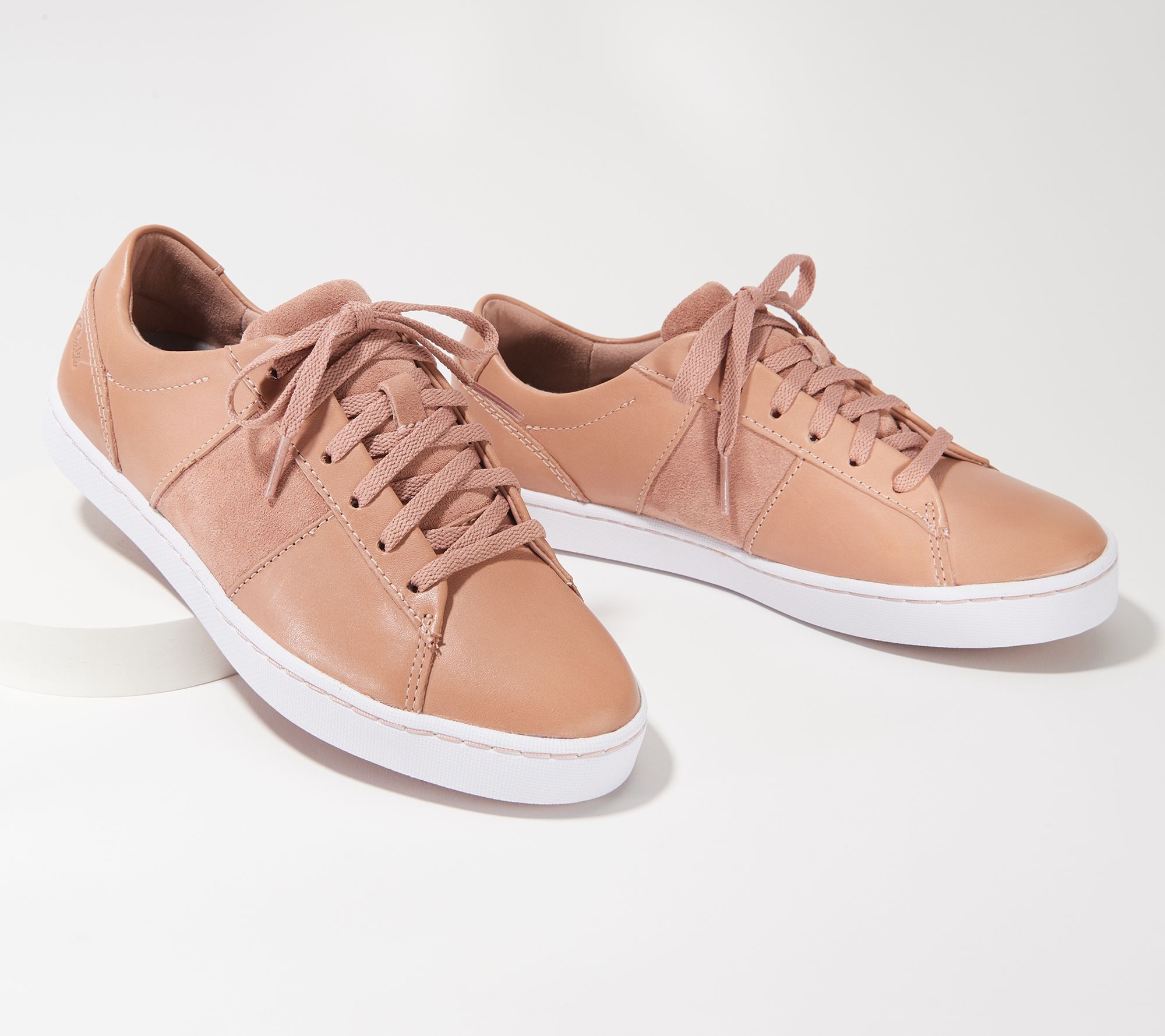 clark leather sneakers
