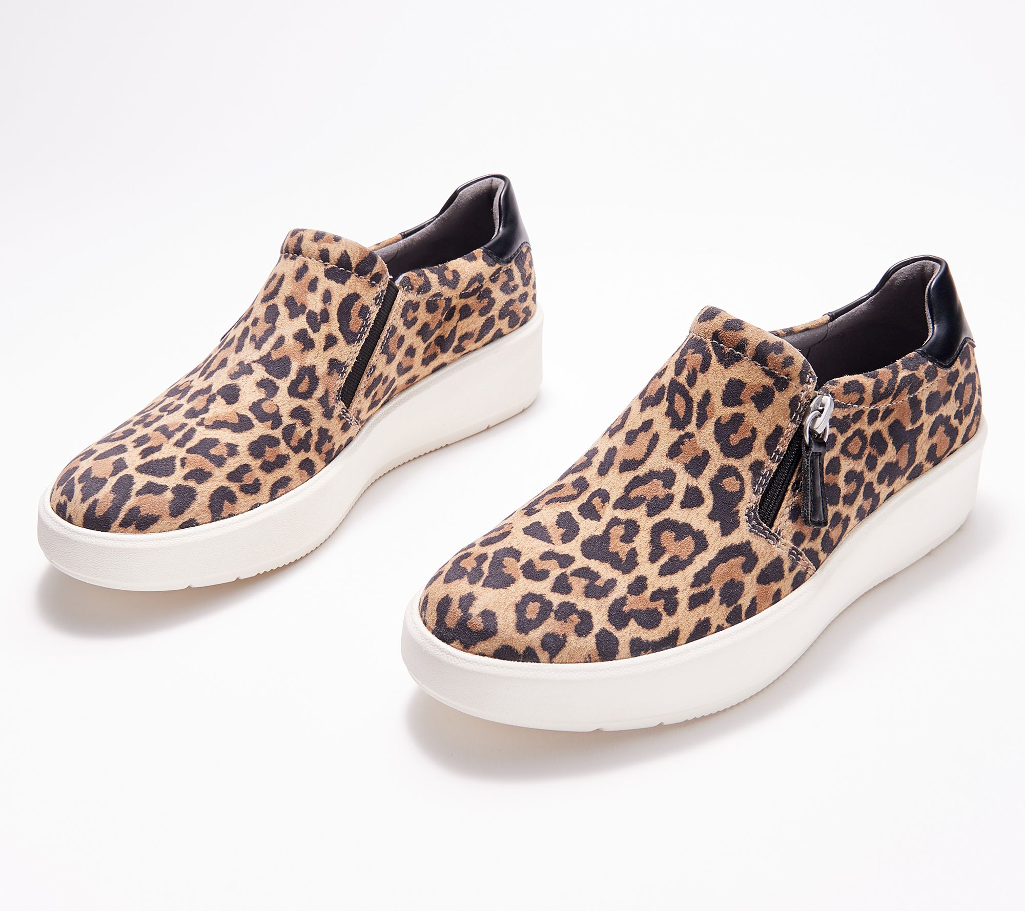clarks leopard sneakers
