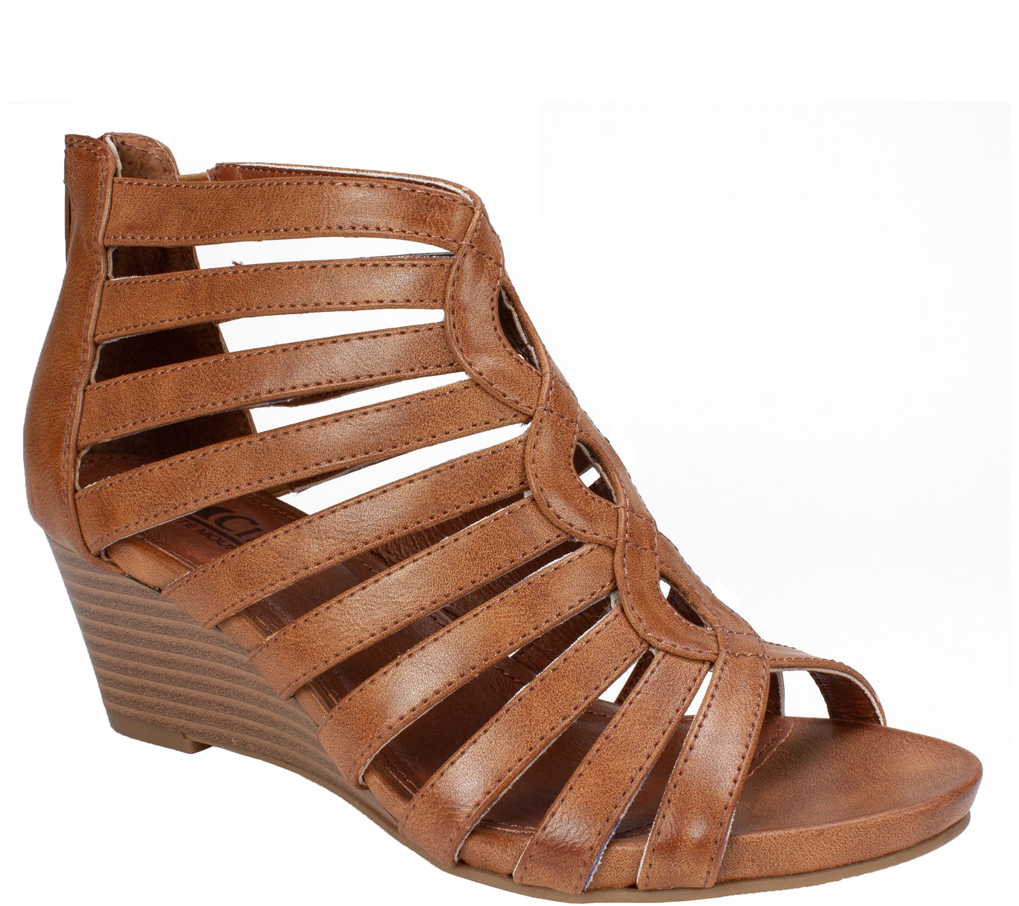 white mountain sandals wedge