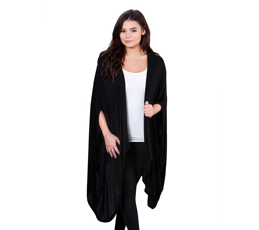 skinnytees Open Front Cape - QVC.com