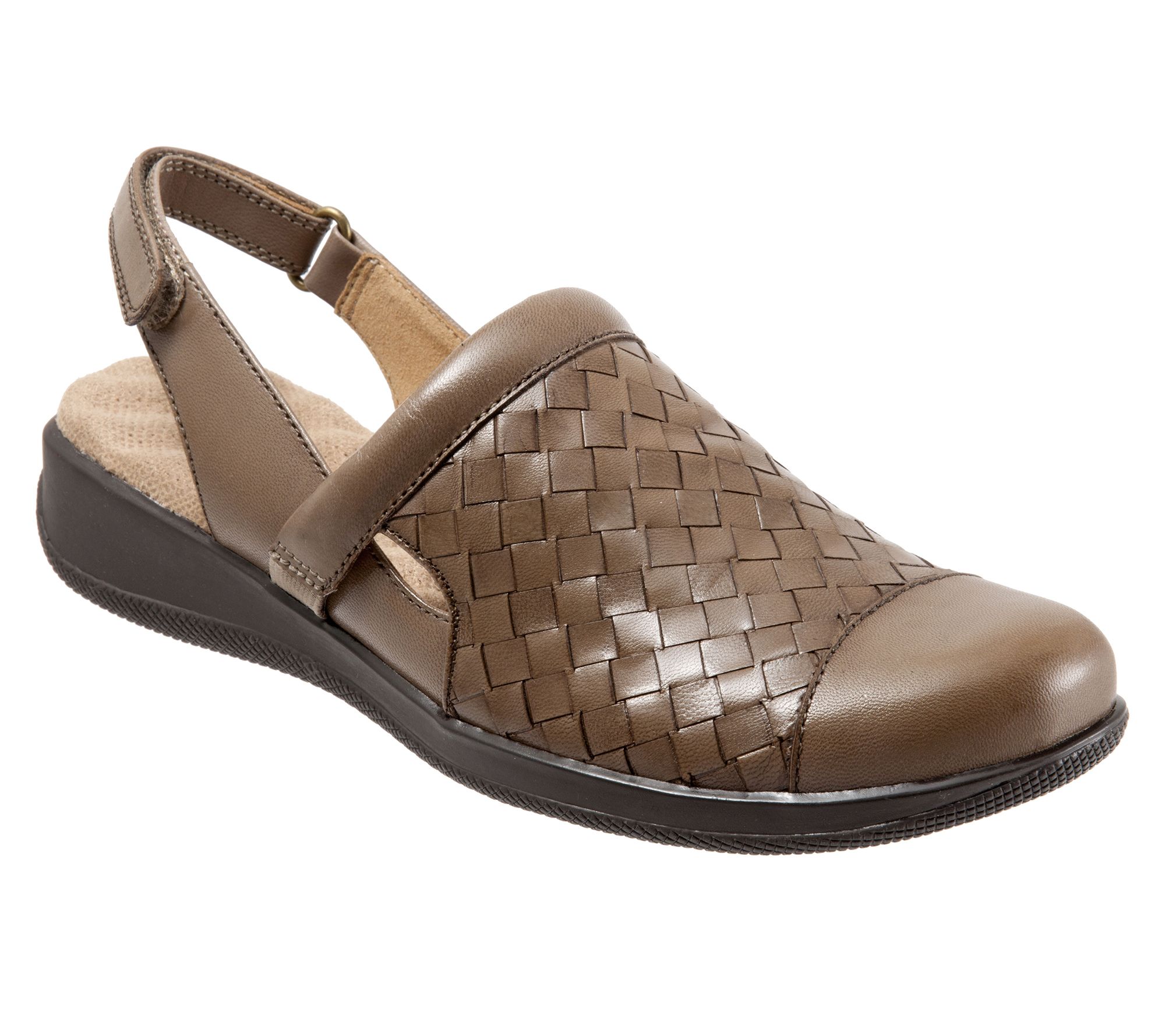 SoftWalk Leather Slingback Clogs - Salina