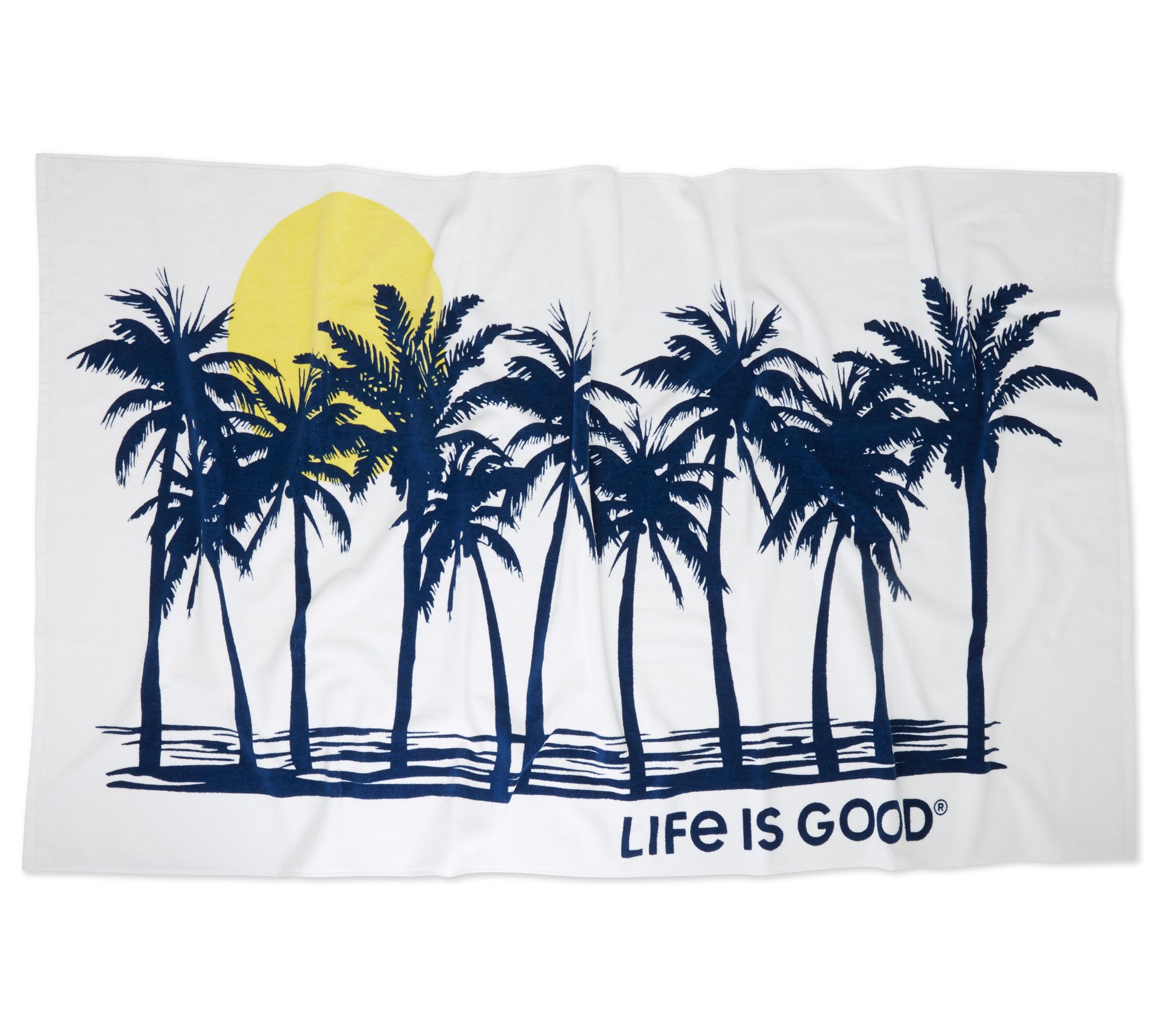 Life is Good Beach Palms Beach Towel