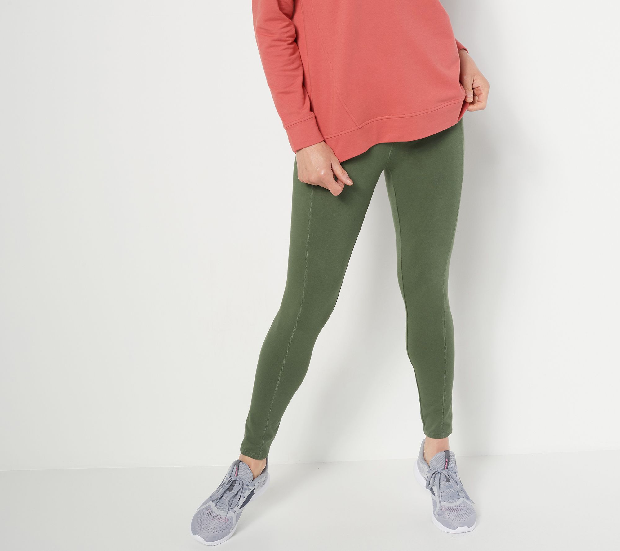 Denim Co. Active Regular Duo Stretch Legging with Side Pocket QVC