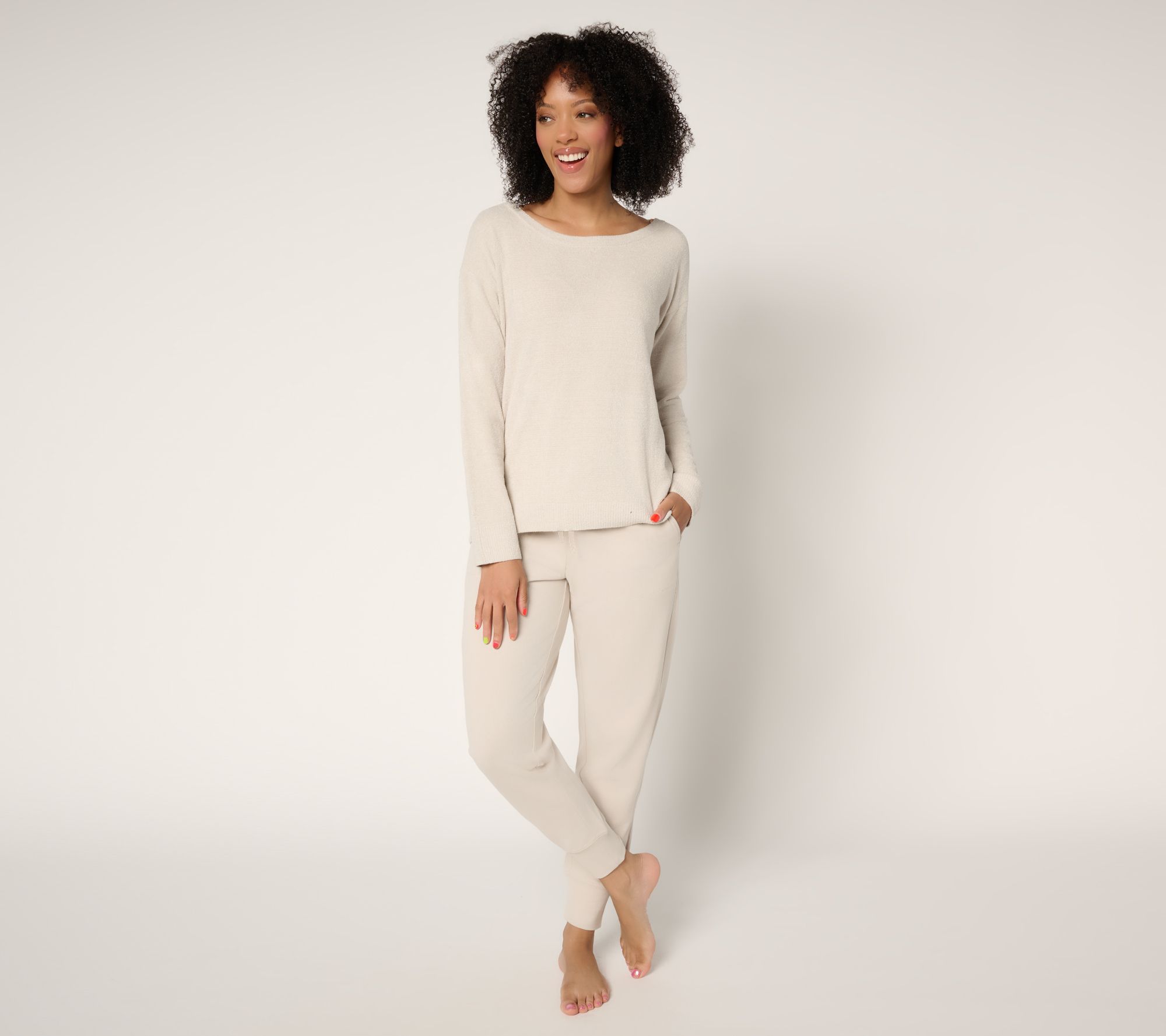Barefoot Dreams CozyChic Ultra Lite Top w/ Malibu Pant Lounge Set