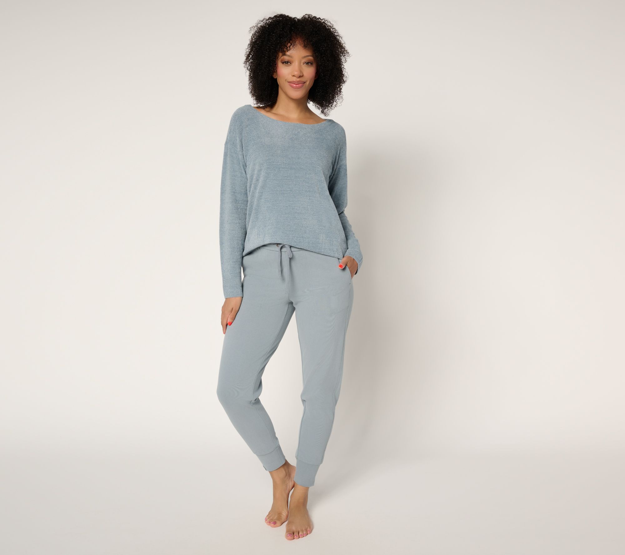 Barefoot Dreams CozyChic Ultra Lite Top w/ Malibu Pant Lounge Set