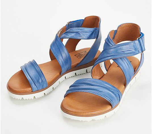 Miz Mooz Leather Cross-Strap Sport Sandals - Sara