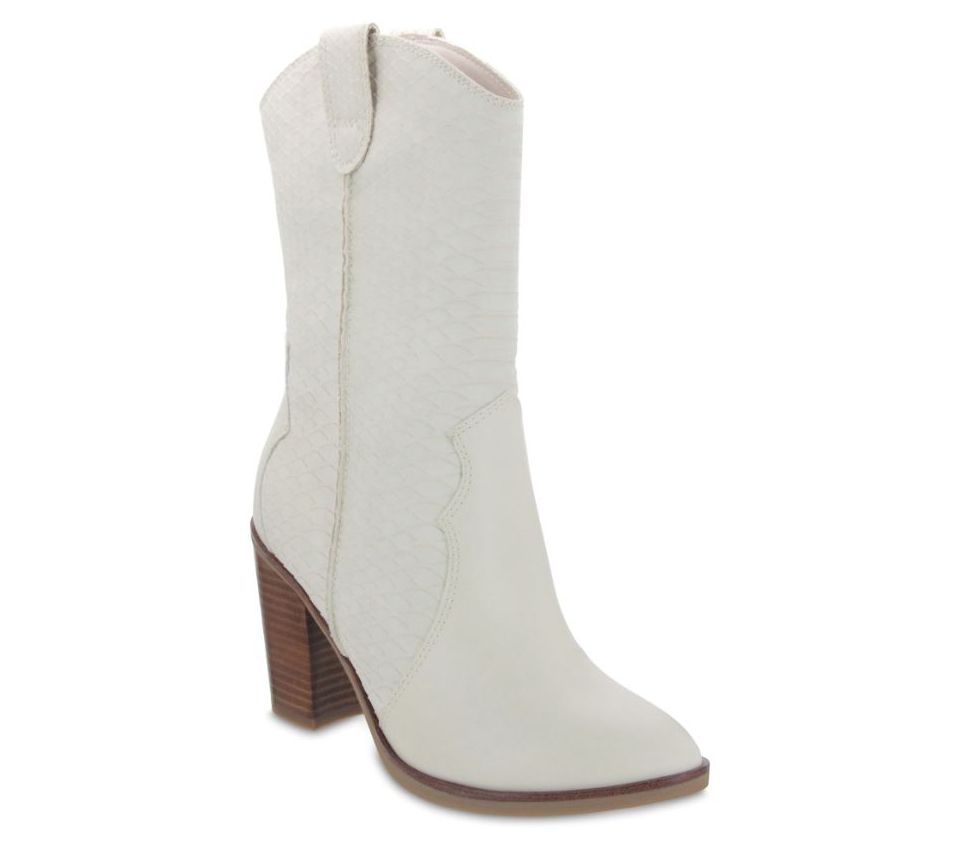 Mia Shoes Pull On Stacked Heel Boots - Raylyn-p y