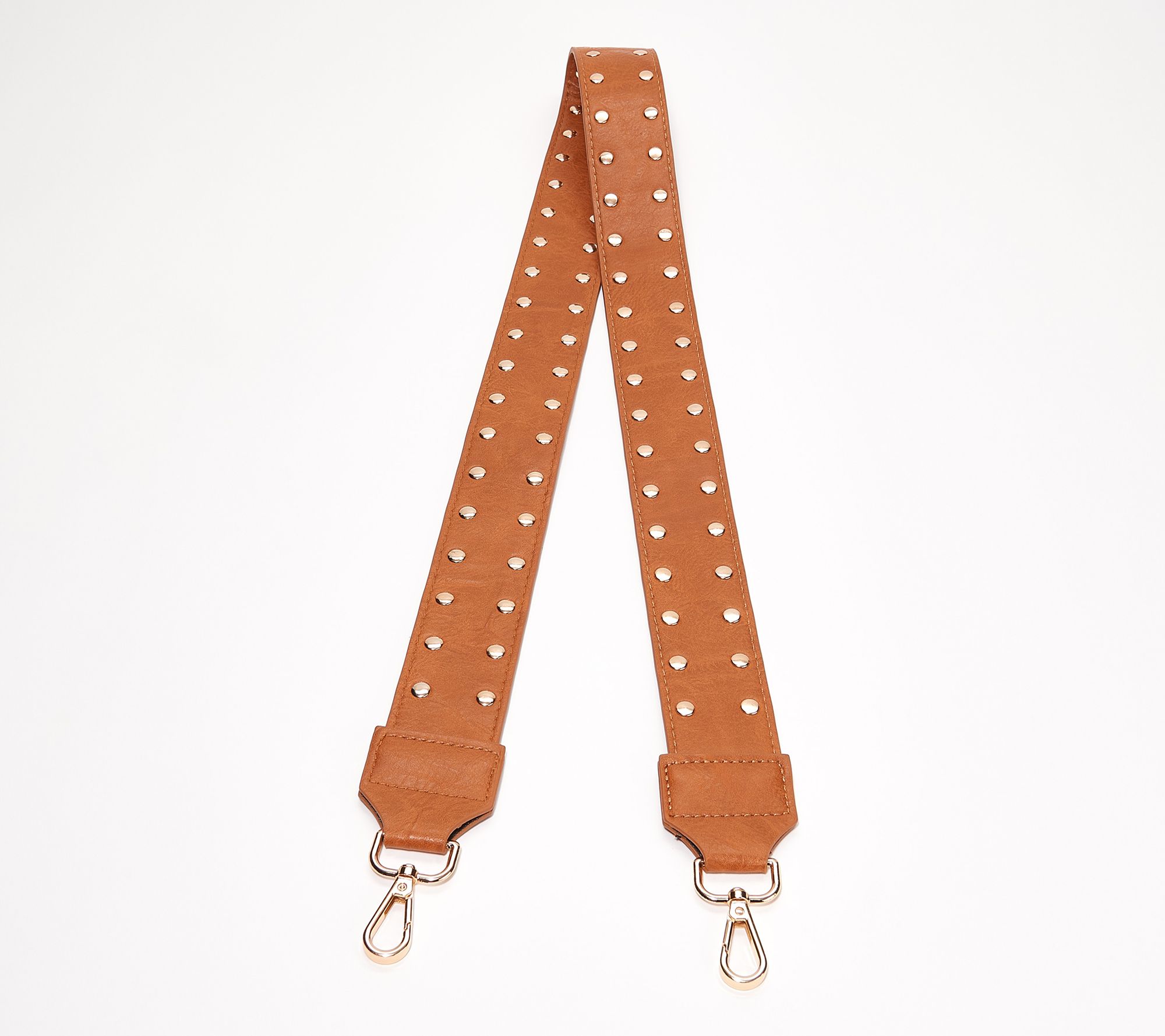 AHDORNED Faux Leather Studded Crossbody Strap