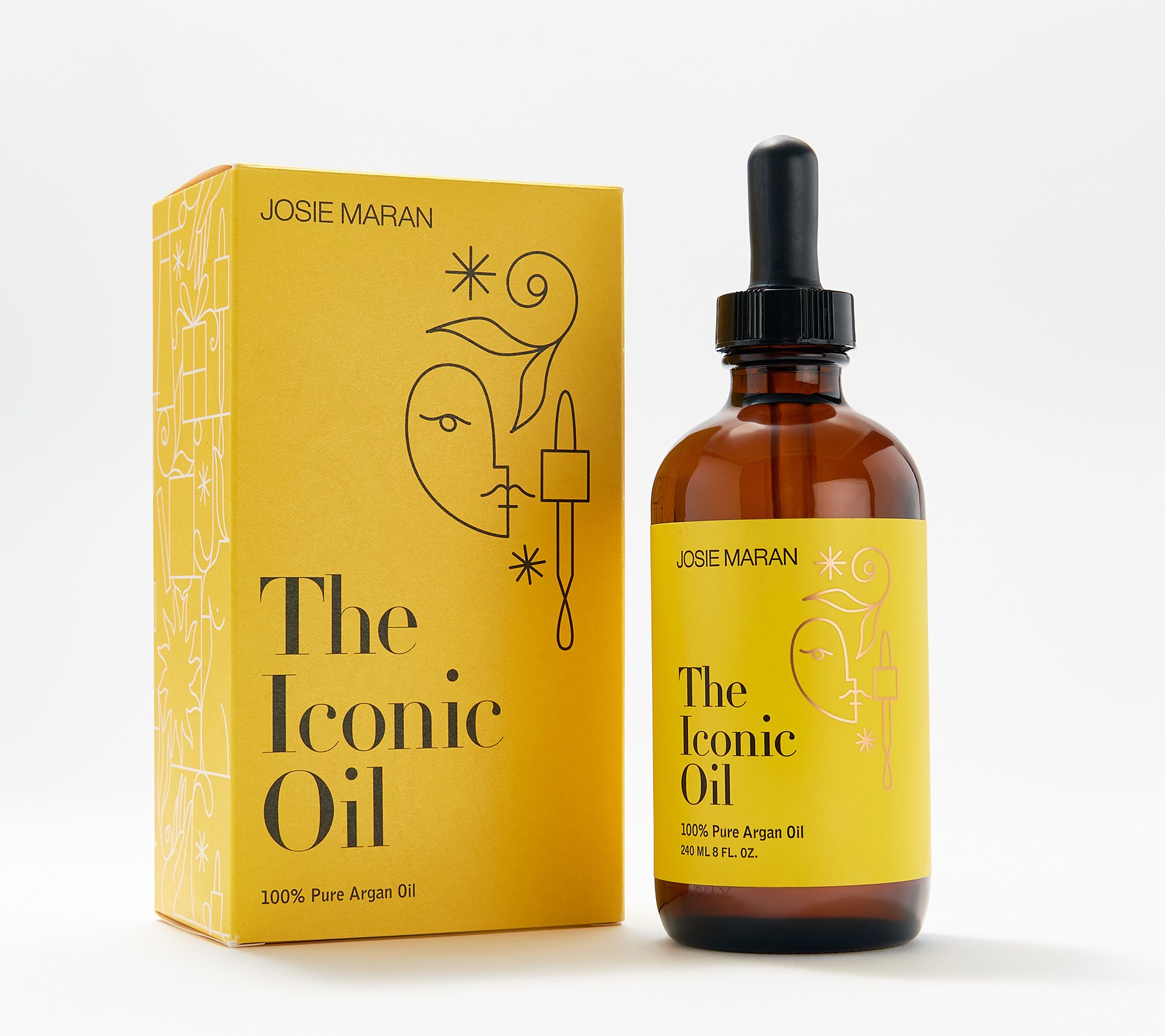 Josie Maran Mega-Size 8-oz 100% Pure Argan The Iconic Oil Holiday Box Set -  
