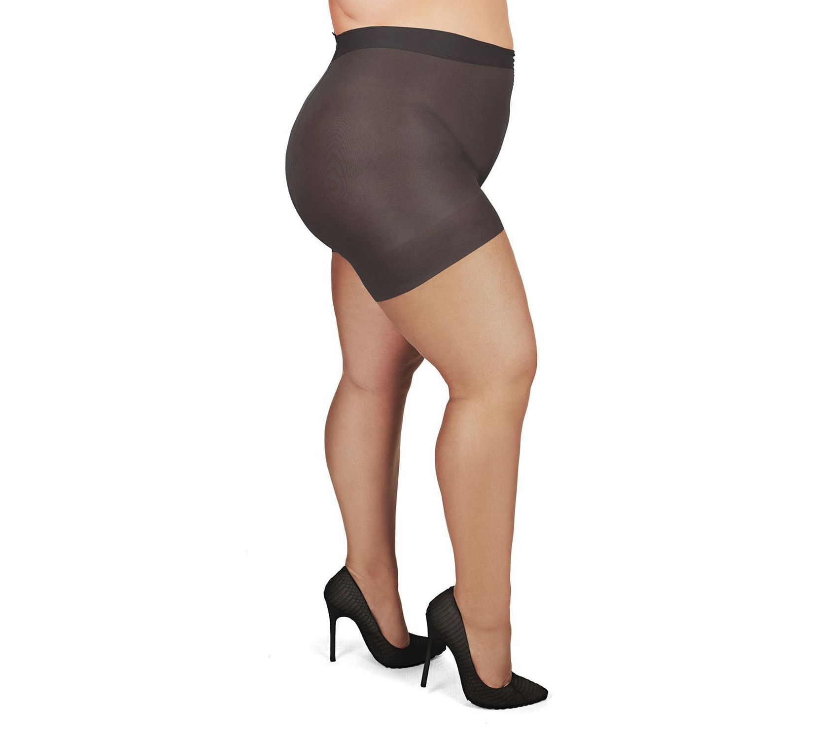Memoi Plus Size Curvy Ultra Sheer Control Top Pantyhose