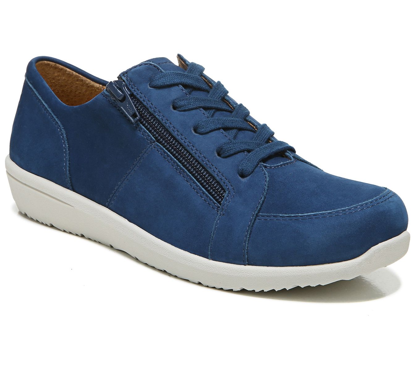 Vionic Suede Lace Up Sneakers Abigail Qvc Com