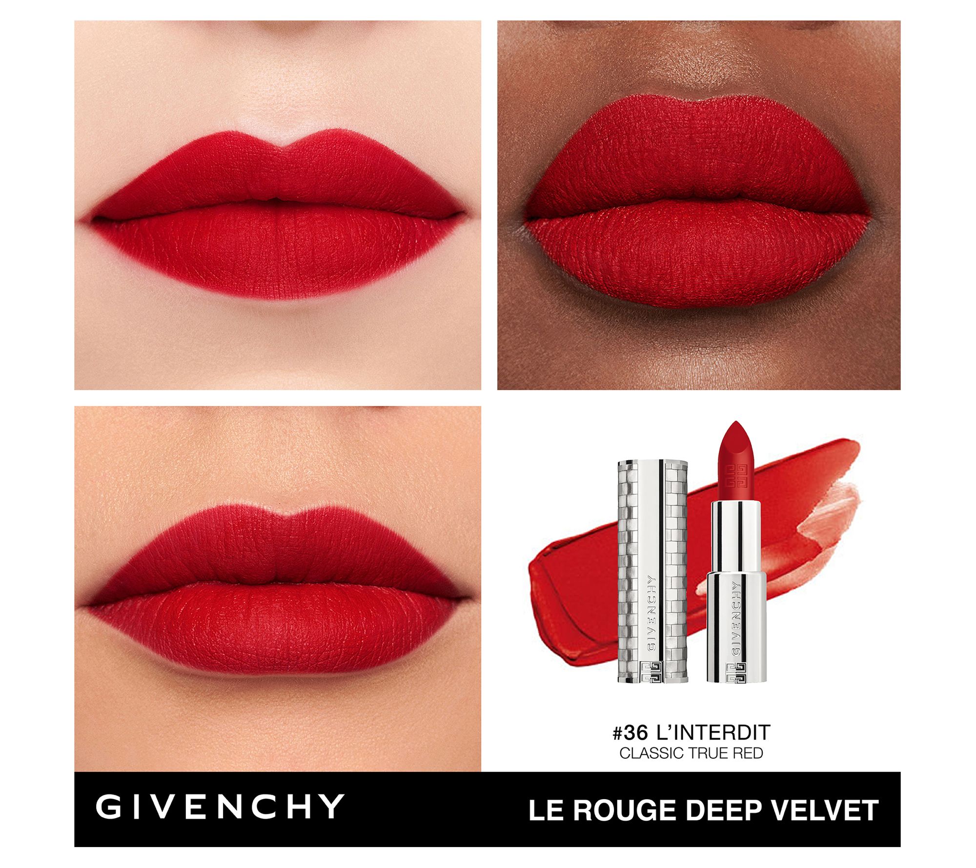 LE ROUGE DUO ULTRA TENUE Ultra Wear Lip Colour: 49 Ever Red : Beauty &  Personal Care 