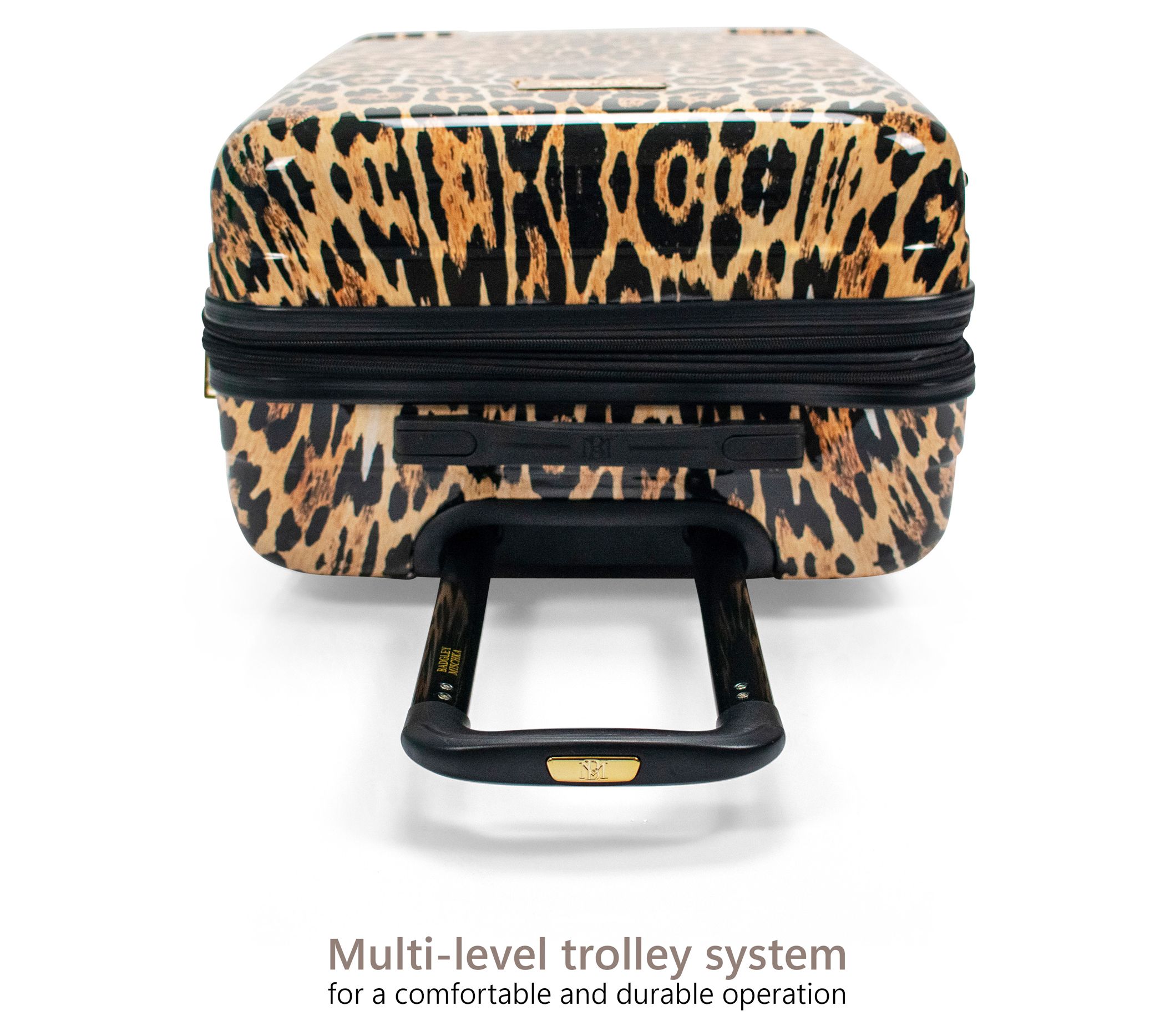 Leopard print luggage online set