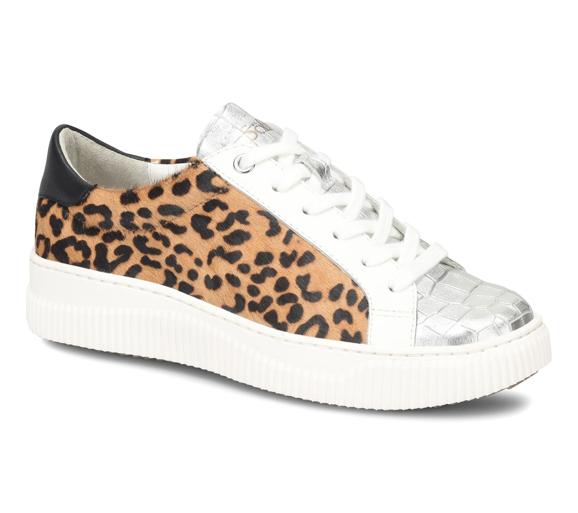 Sofft Leather Color-Blocked Sneaker - Fianna