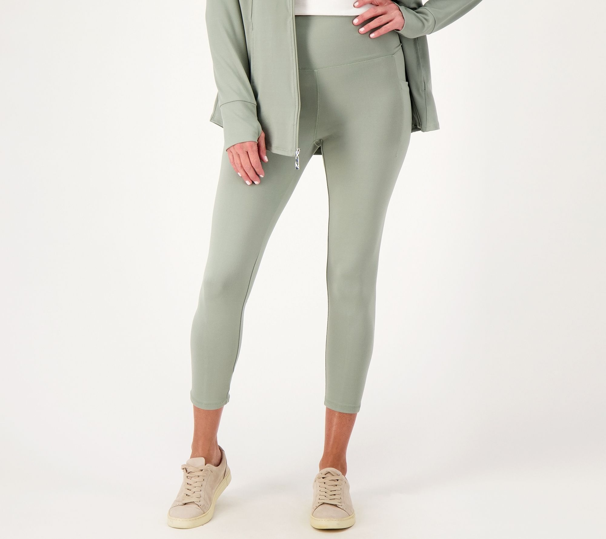 "As Is" Belle Body by Kim Gravel Petite Phone Pocket Cropped Legging