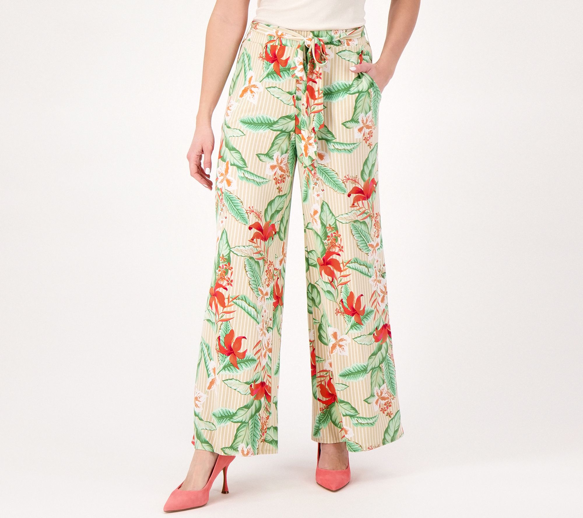 "As Is" Girl with Curves Regular Wide Leg Knit Pant