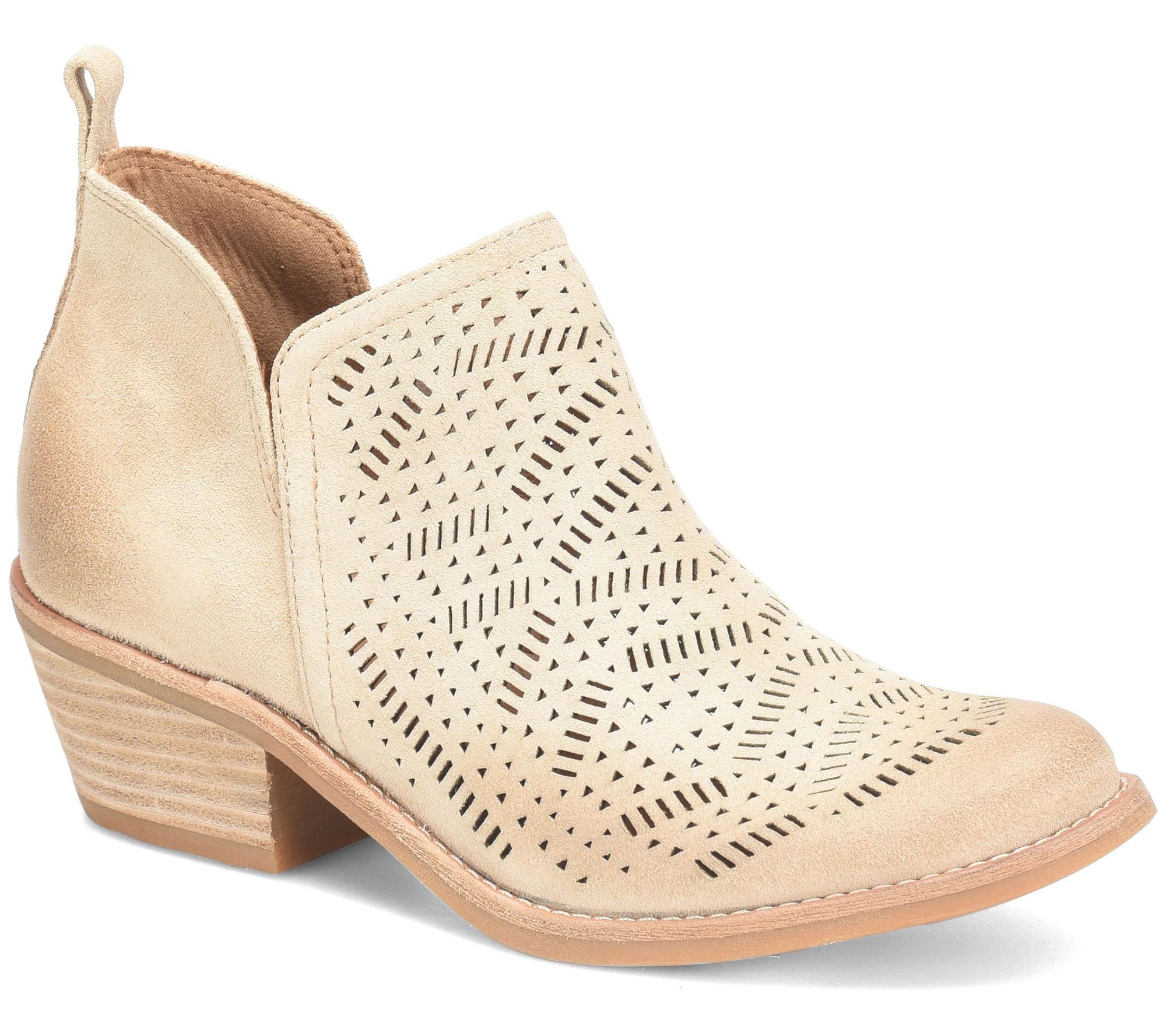 Sofft Suede Western Bootie - Augustina - QVC.com