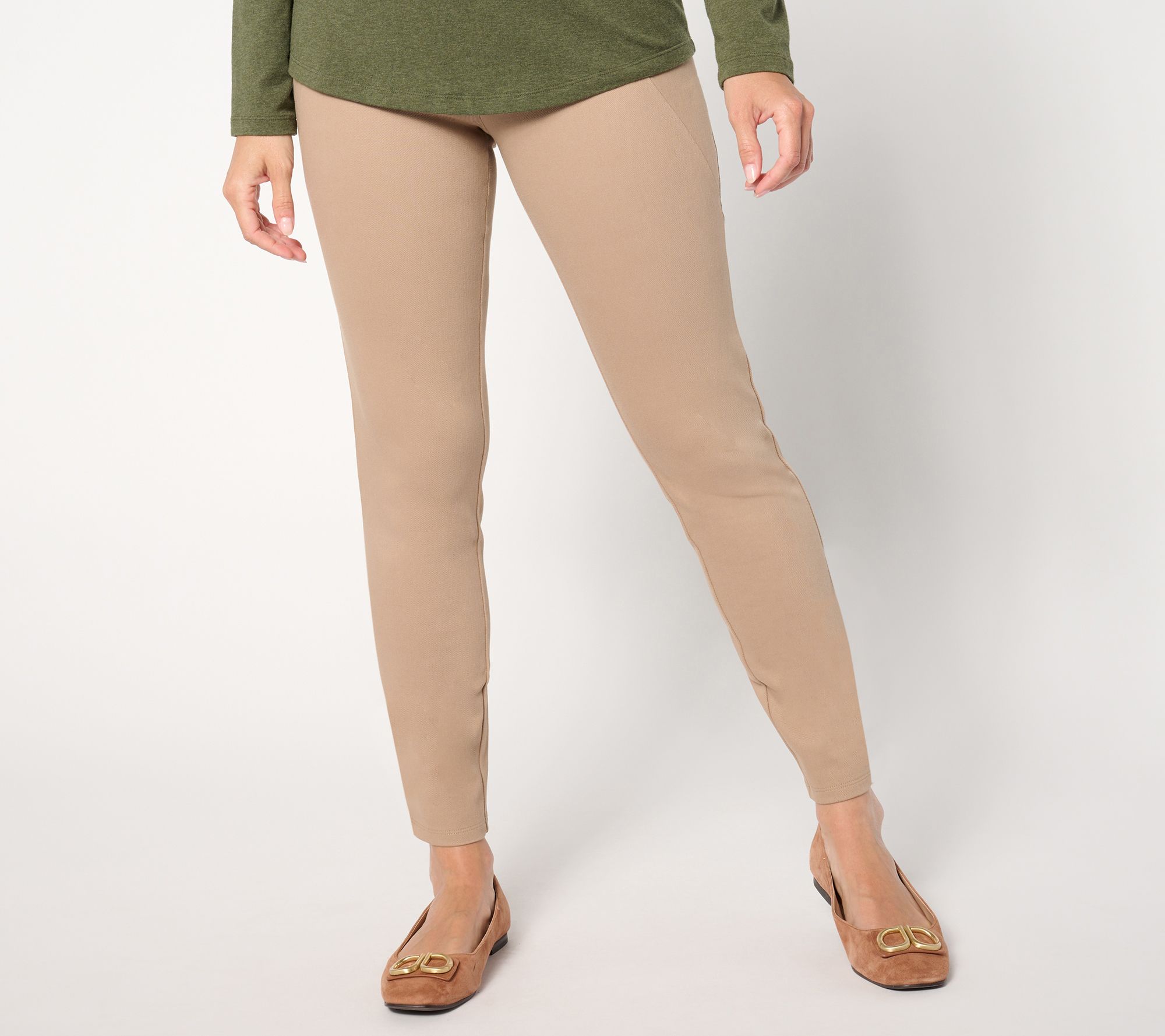 Women With Control Petite Prime Stretch Tummy Control Slim Leg Pant