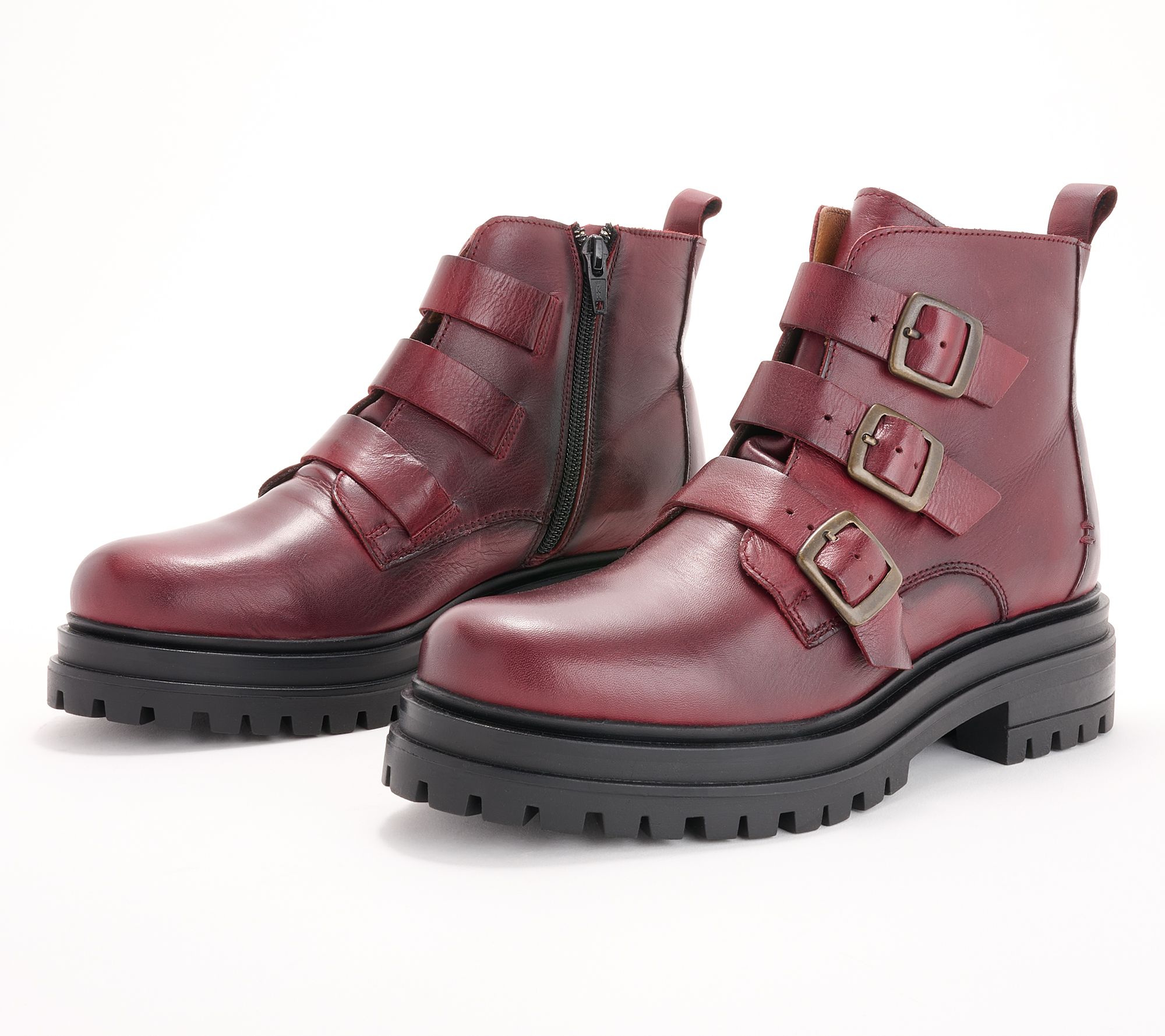 Qvc red fashion boots