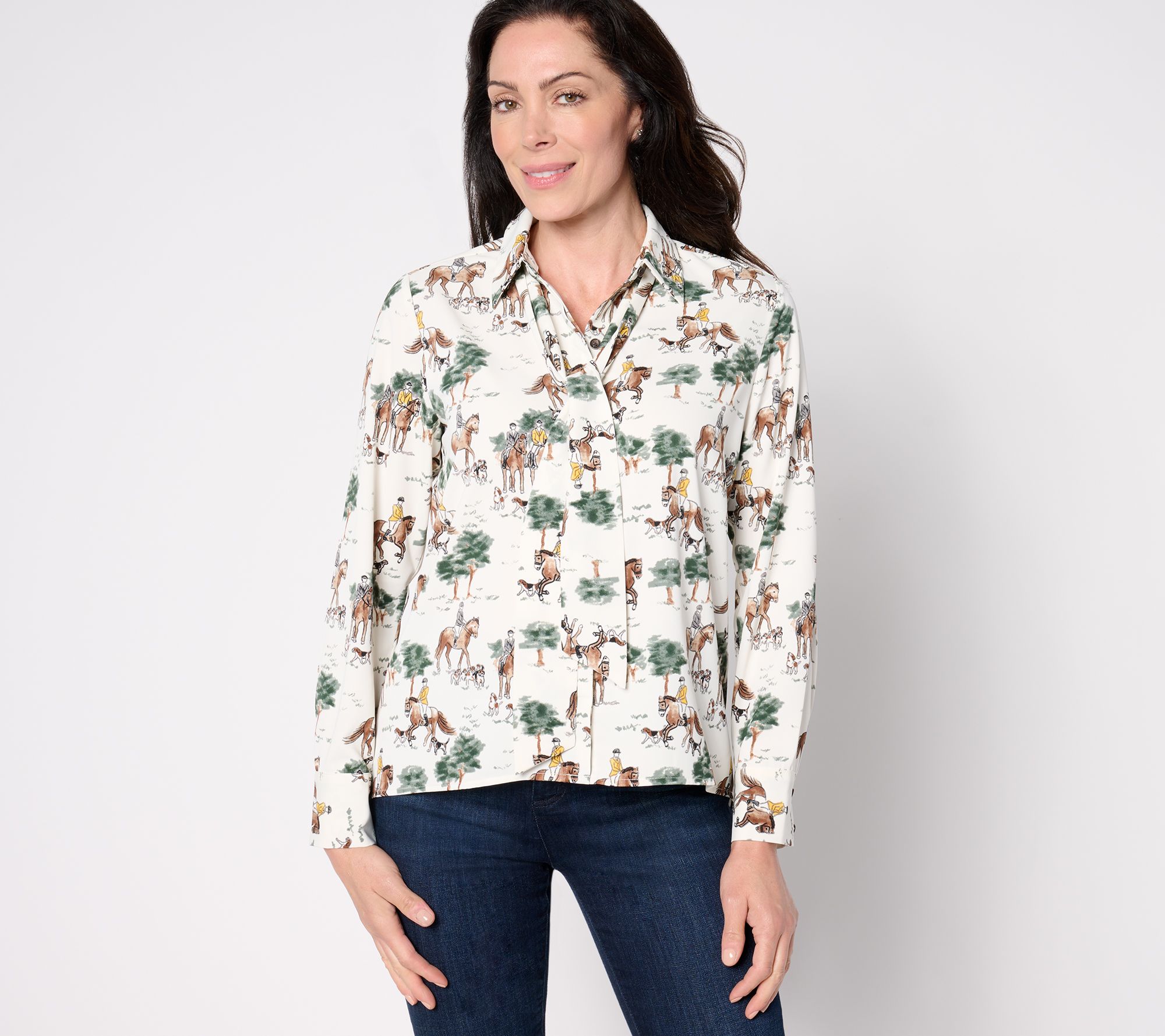 Studio Park x Shawn Killinger Removeable Bow-Tie Shirt