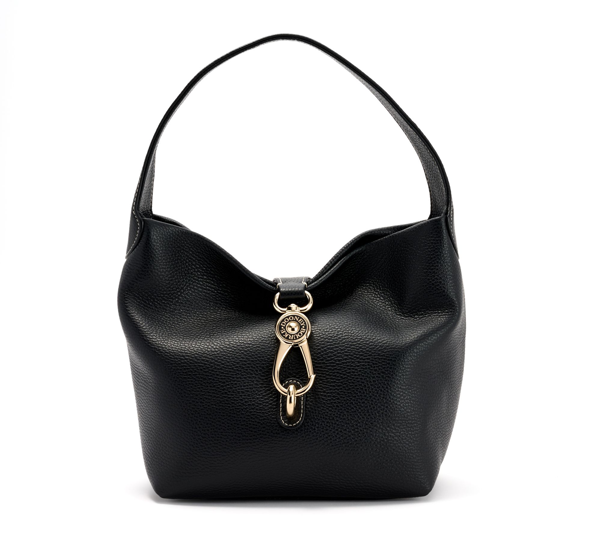 Dooney & Bourke Lucca Pebble Leather Logo Lock Sac