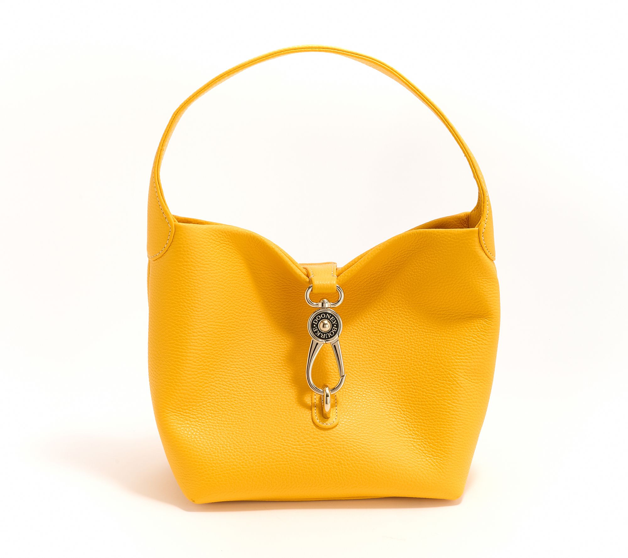 Dooney & Bourke Lucca Pebble Leather Logo Lock Sac