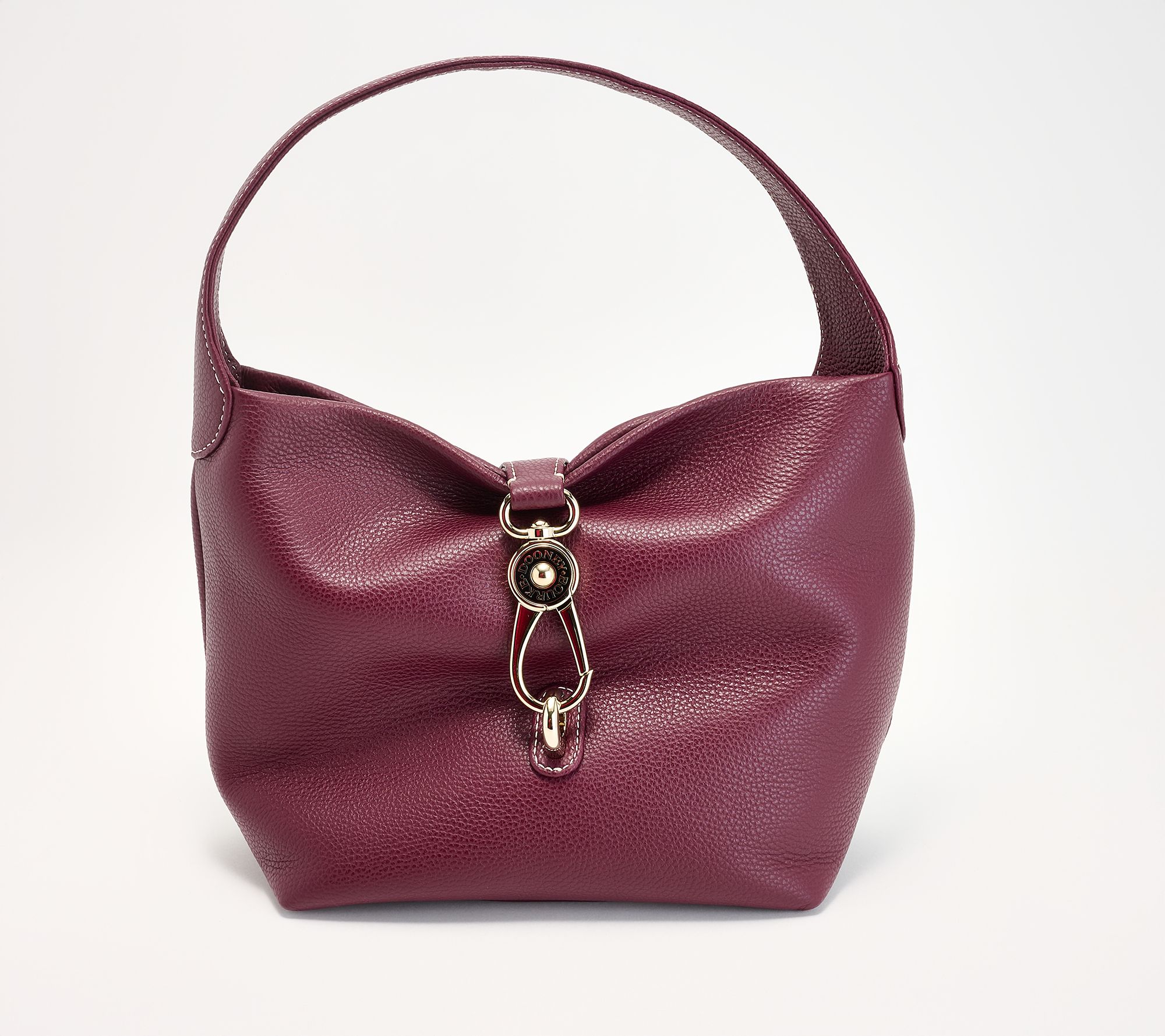 Dooney & Bourke Lucca Pebble Leather Logo Lock Sac