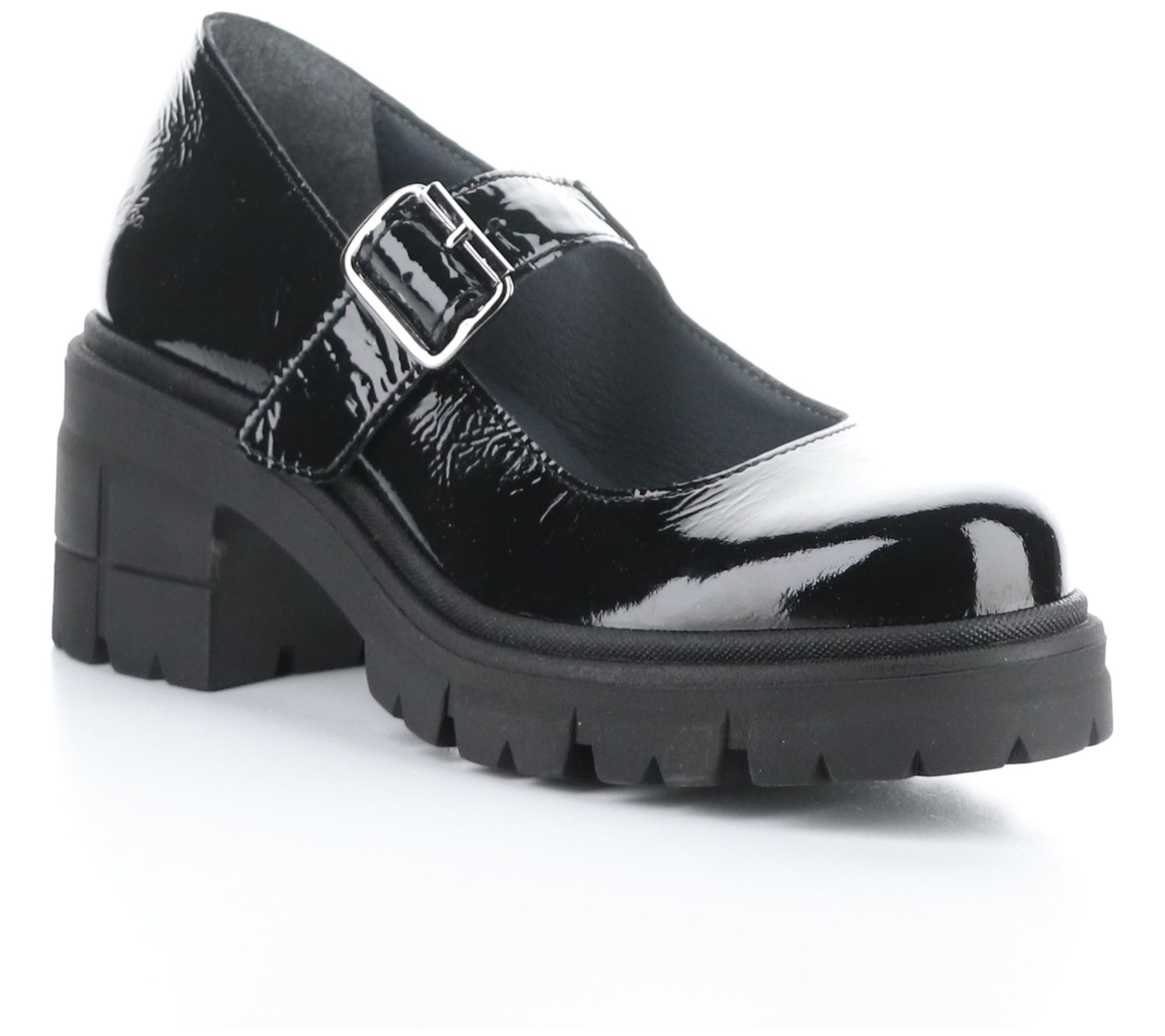 Bos. & Co. Patent Leather Lug Mary Janes- Banks