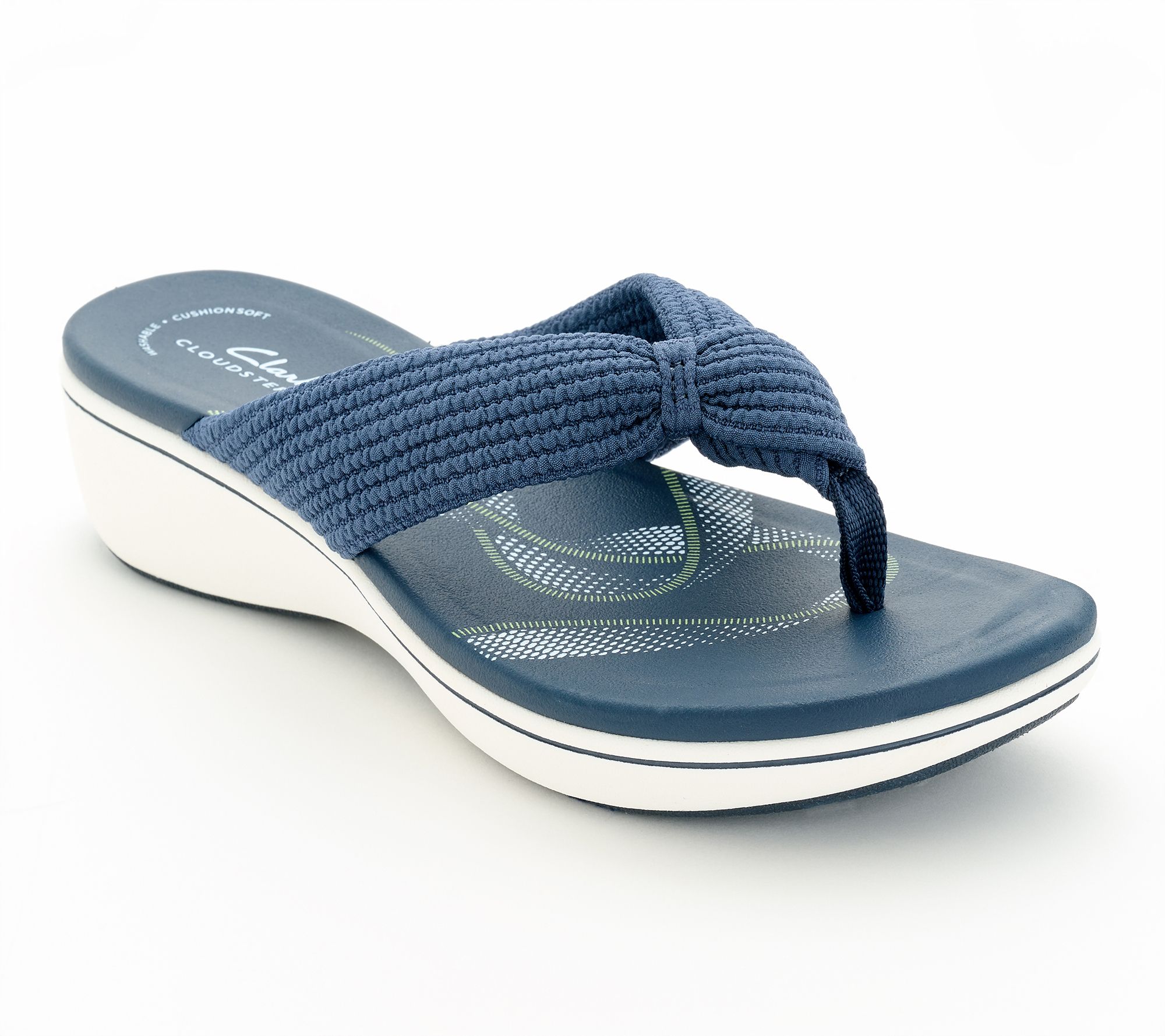 Clarks Cloudstepper Knit Thong Sandals -BreezeRae Erin