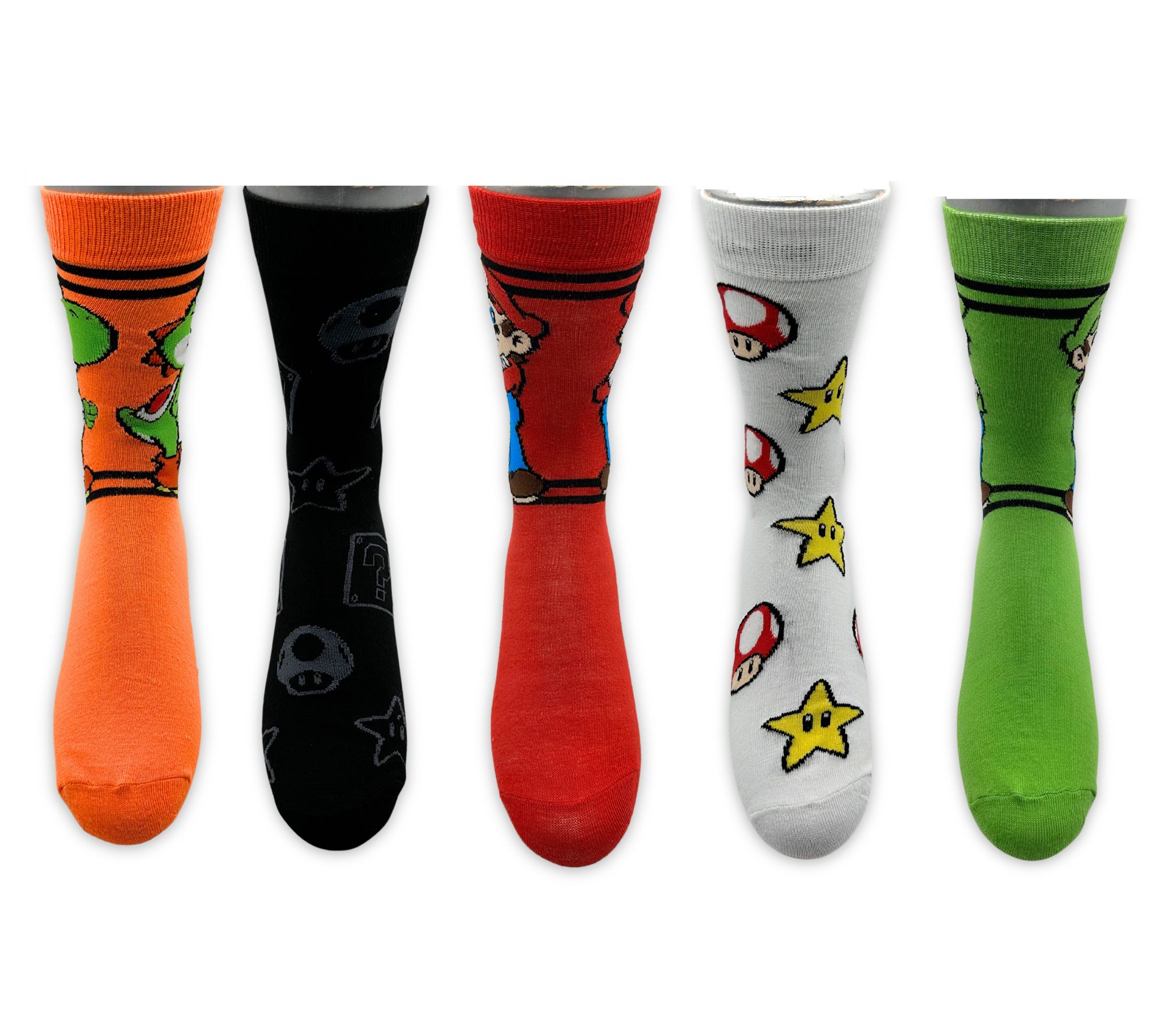 Men's Set of 5 Character Crew Sock Set