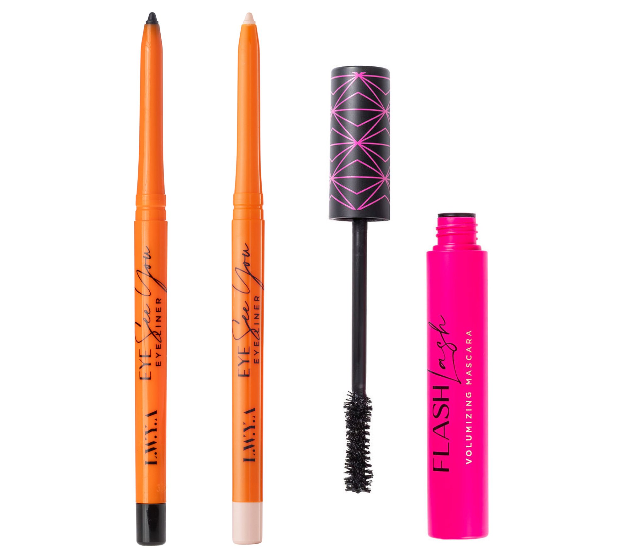 LWYA by Kim Gravel Eyes In A Flash Liner & Mascara 3pc Set
