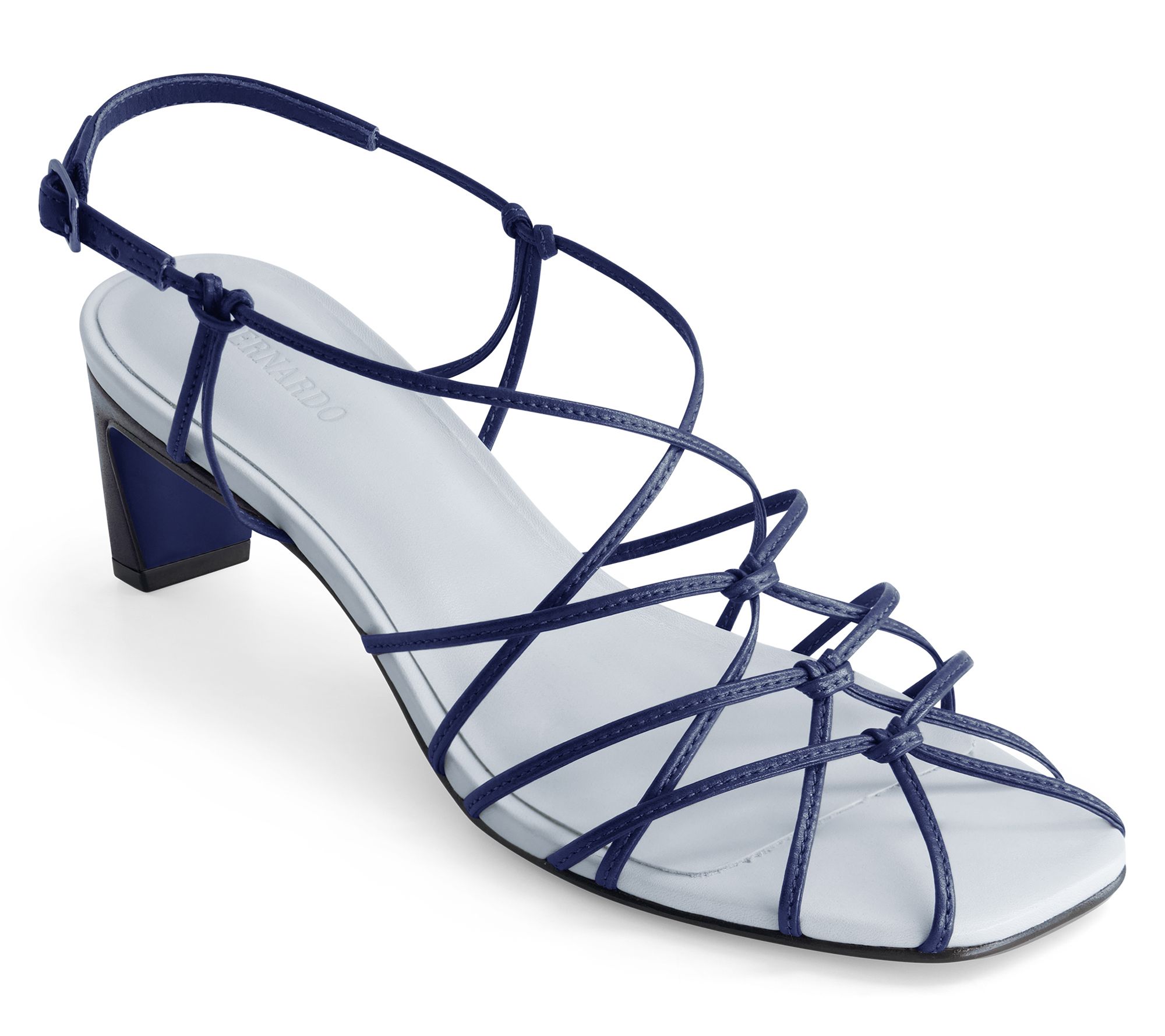 Bernardo Leather Heeled Strappy Sandals - Catrina